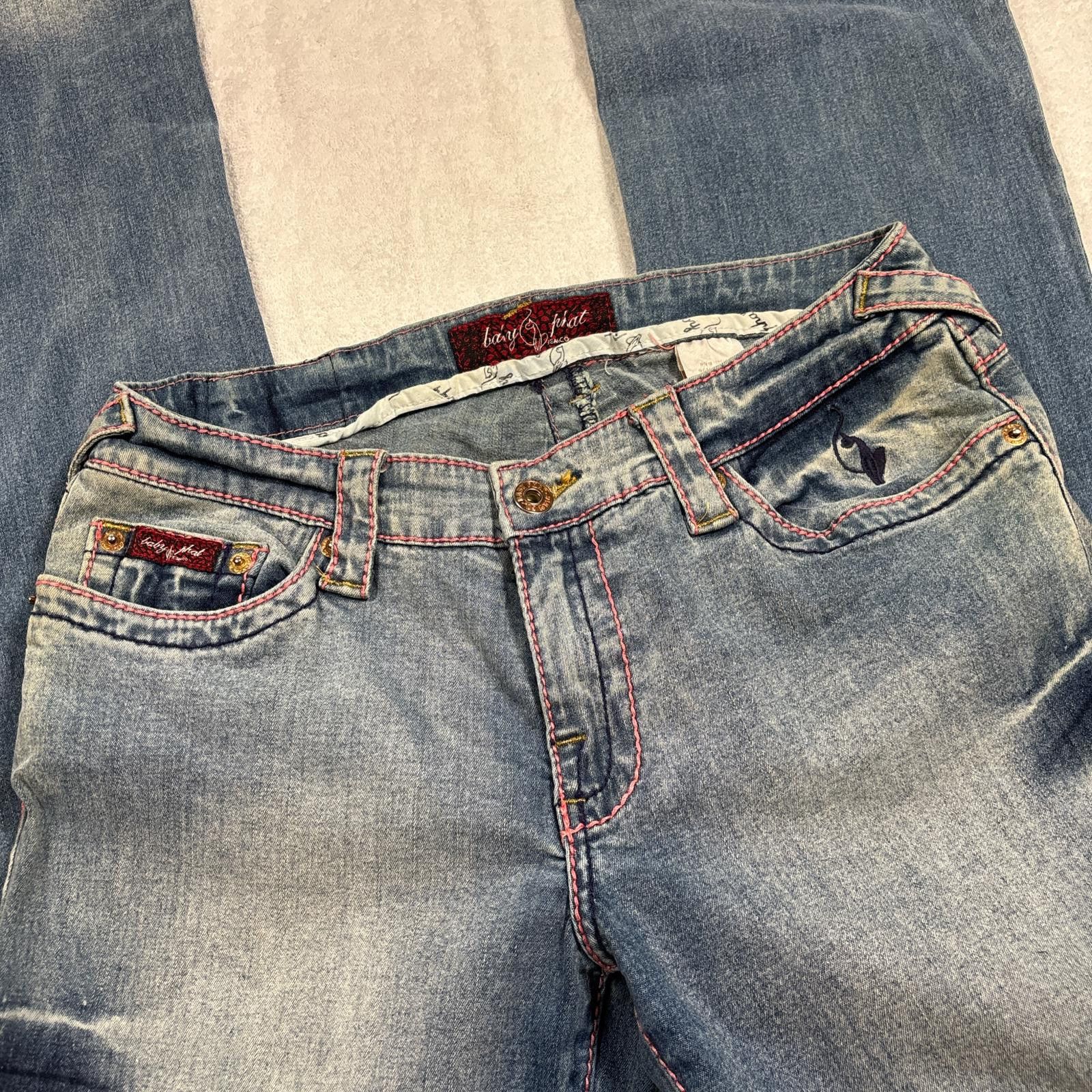 Other y2k pink baby phat light wash jeans Size 28" / US 6 / IT 42 - 4 Thumbnail