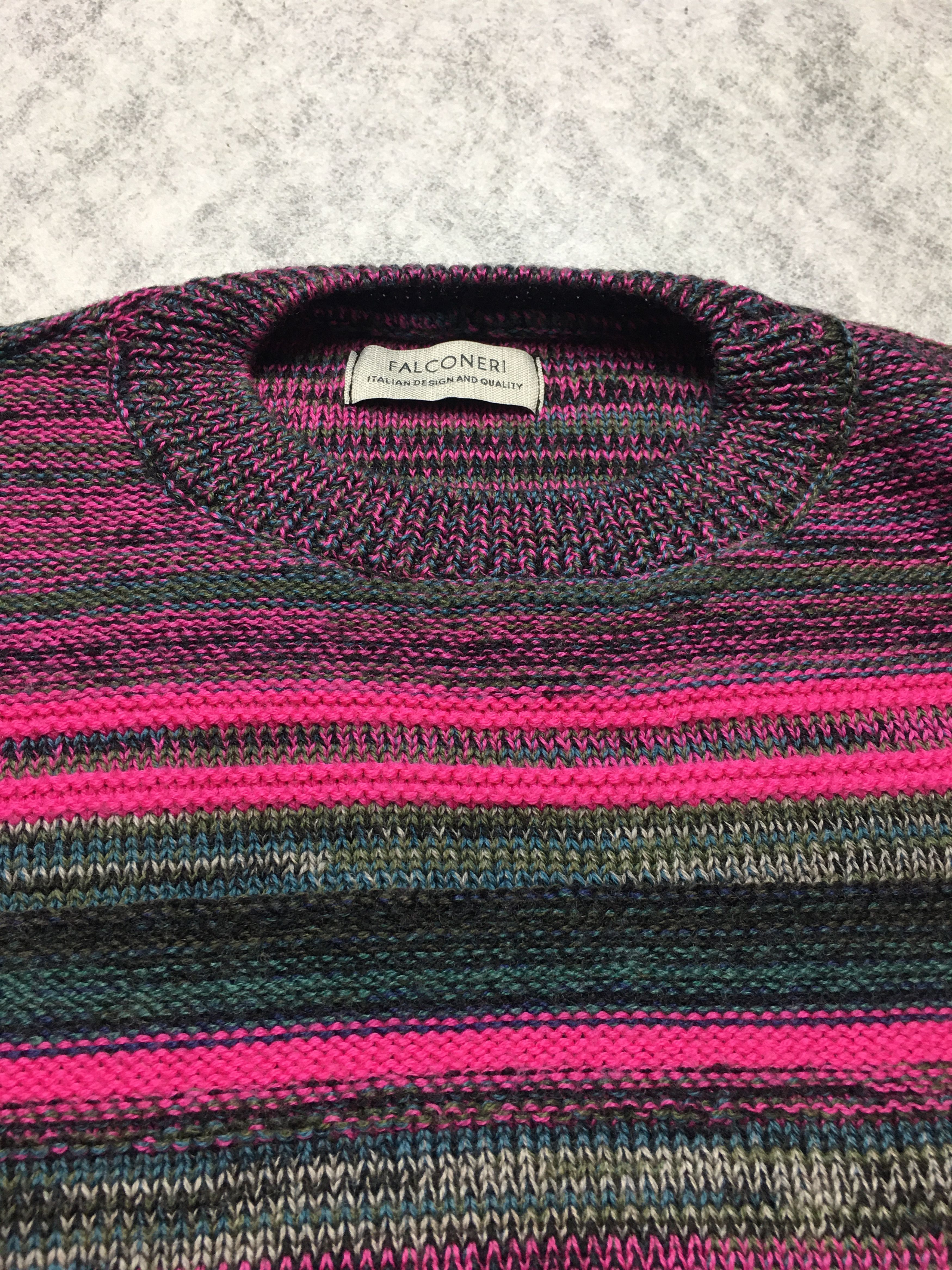 Other FALCONERI Italy Virgin Wool Striped Knit Sweater Size S Size S / US 4 / IT 40 - 8 Thumbnail
