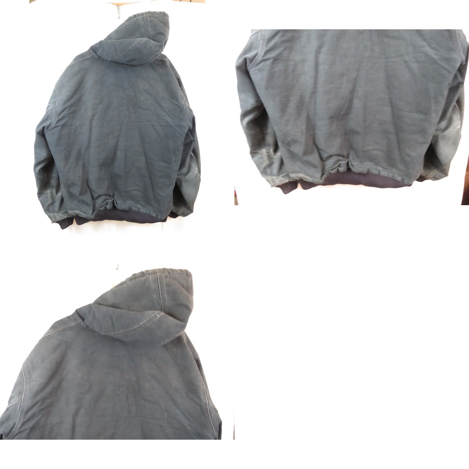 Carhartt VINTAGE Carhartt J140 Black Hooded Chore Jacket XL Men’s Overcoat Mid-Length Canvas Cotton Winter Workwear Casual Regular Fit Size US XL / EU 56 / 4 - 8 Thumbnail