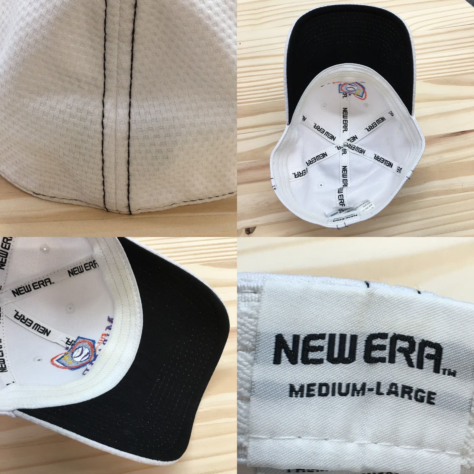 New Era New Era The Miracle League White M-L Fitted Baseball Hat Mens Embroidered Logo Size ONE SIZE - 8 Thumbnail