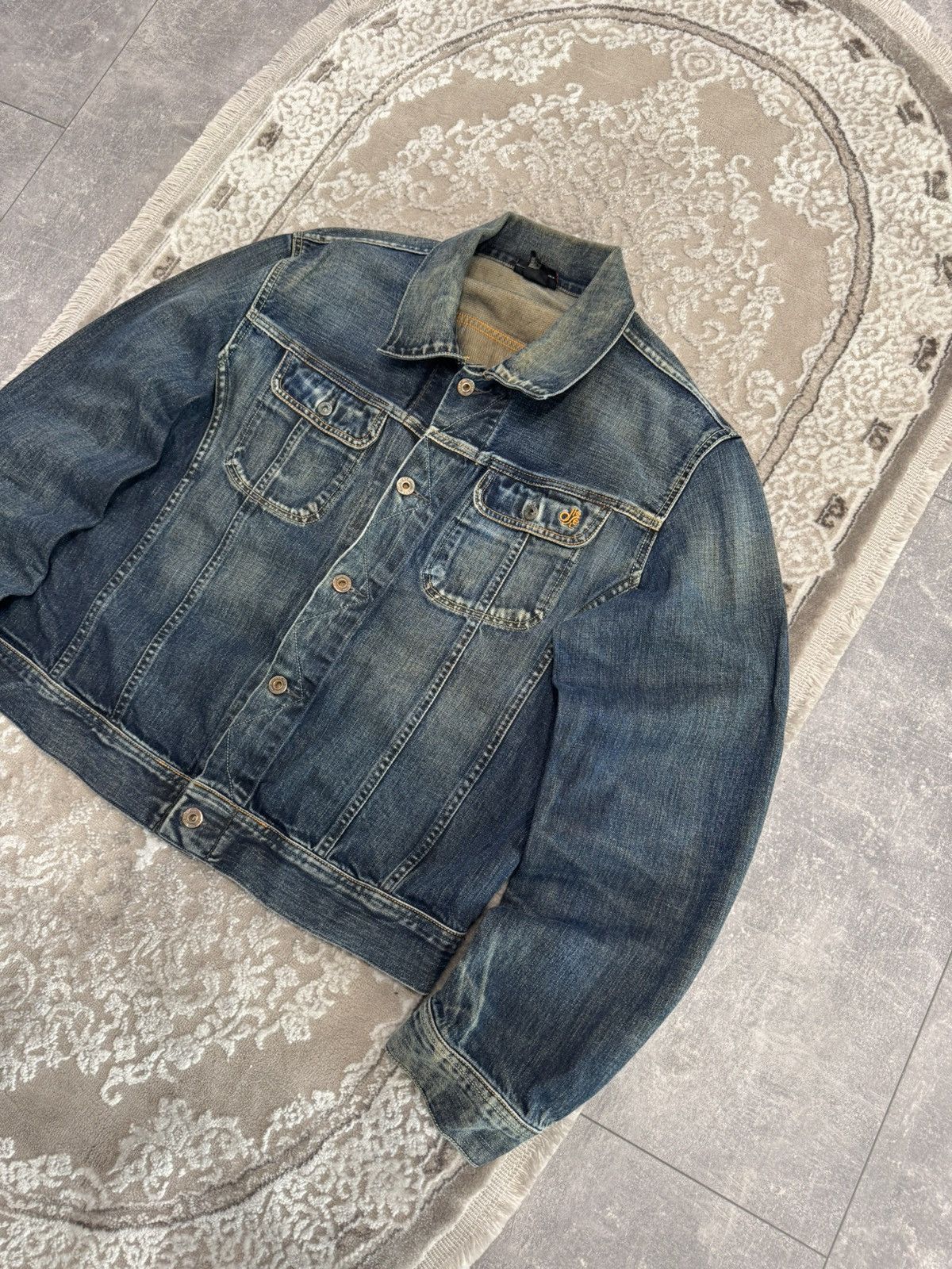 Diesel Vintage Diesel distressed denim jeans jacket size Size US L / EU 52-54 / 3 - 2 Thumbnail