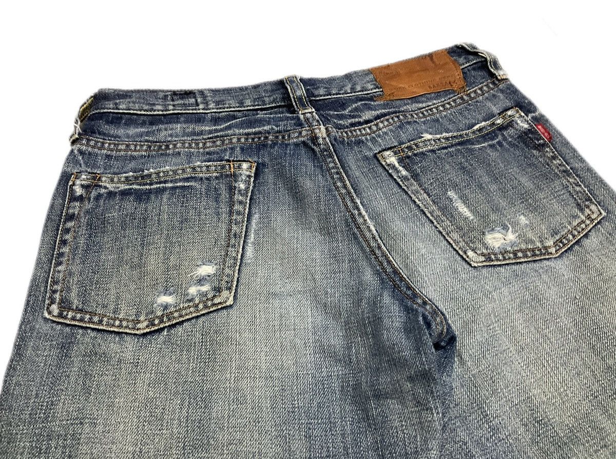 If Six Was Nine 🔥Sick Y2K Bartack Denim Mud Max Style Size US 29 - 8 Thumbnail
