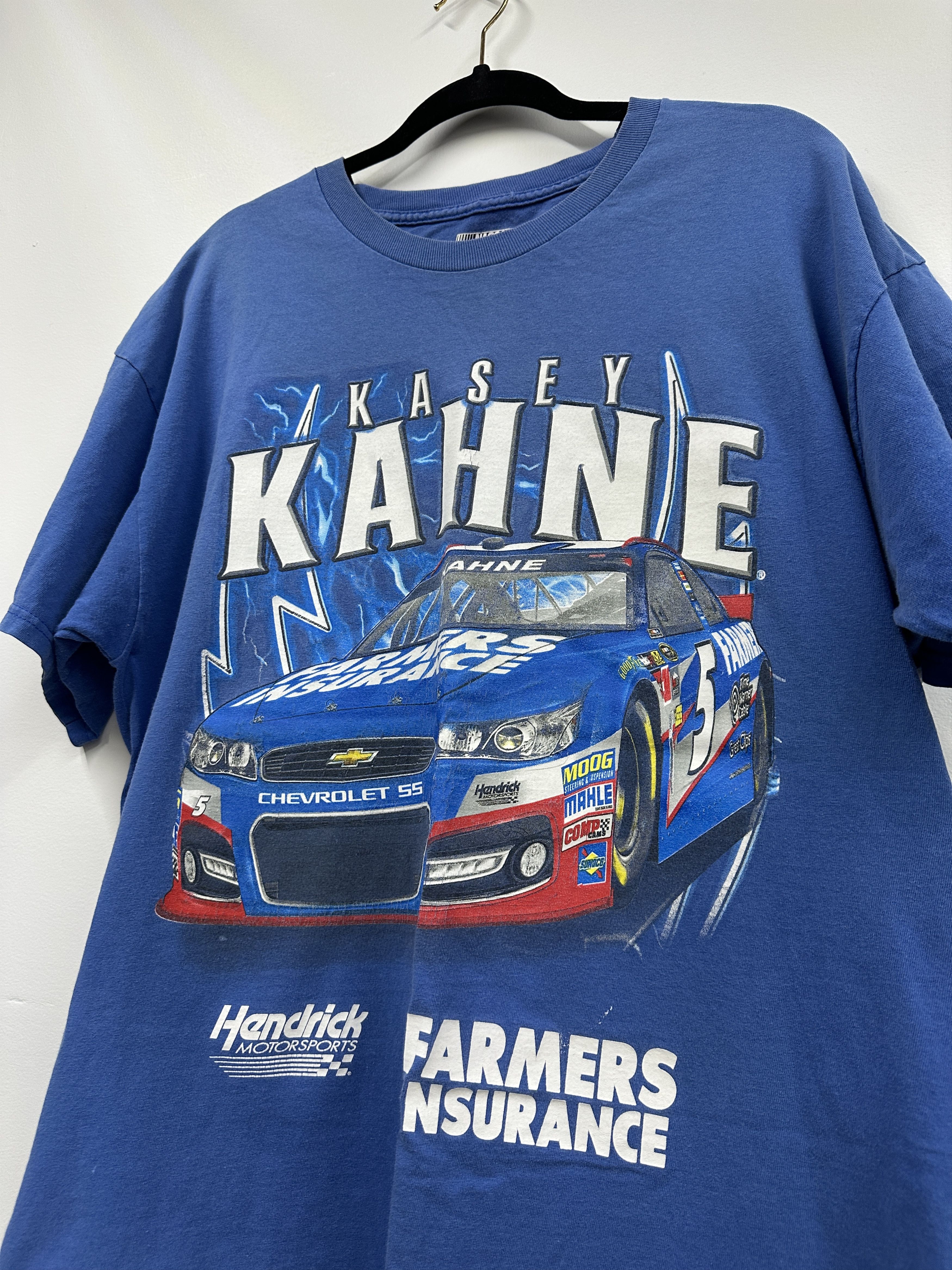 Other Vintage Kasey Kahne NASCAR Farmers Insurance Racing Tee Blue Size US XL / EU 56 / 4 - 2 Thumbnail
