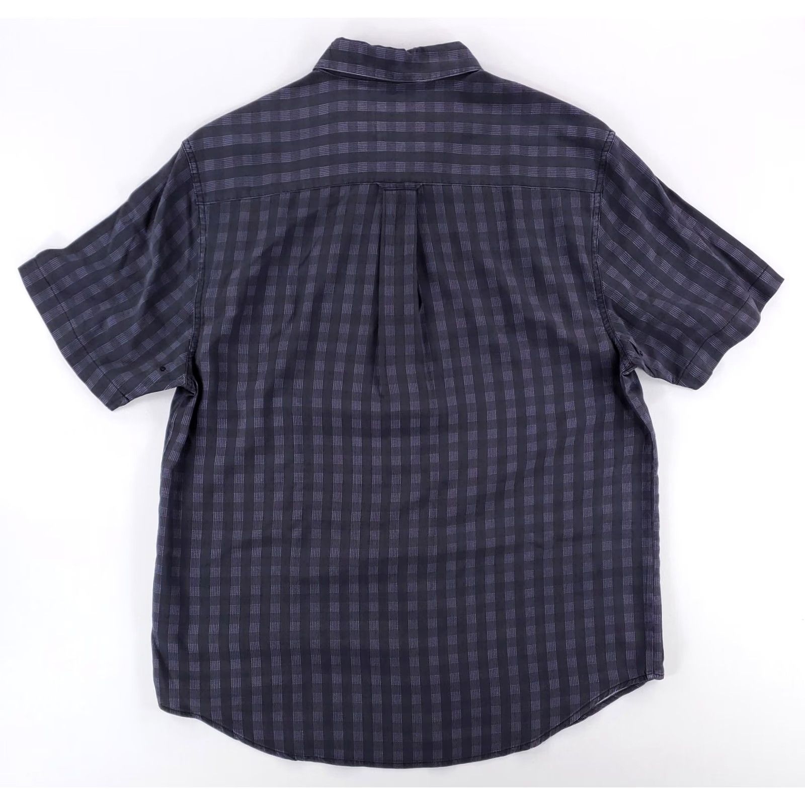 Nat Nast Nat Nast 100% Silk Short Sleeve Button Up Shirt Plaid American Fit Mens M Multicolor Shirt Size US M / EU 48-50 / 2 - 4 Thumbnail