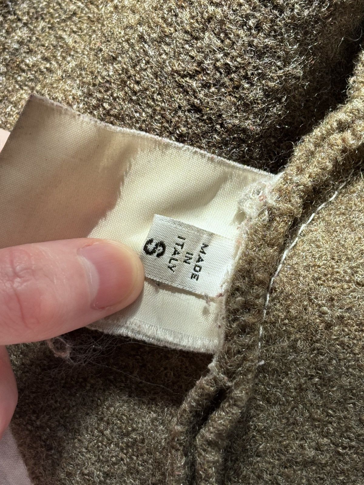 Maison Margiela MM6 Wool Khaki Jacket Size S / US 4 / IT 40 - 4 Thumbnail