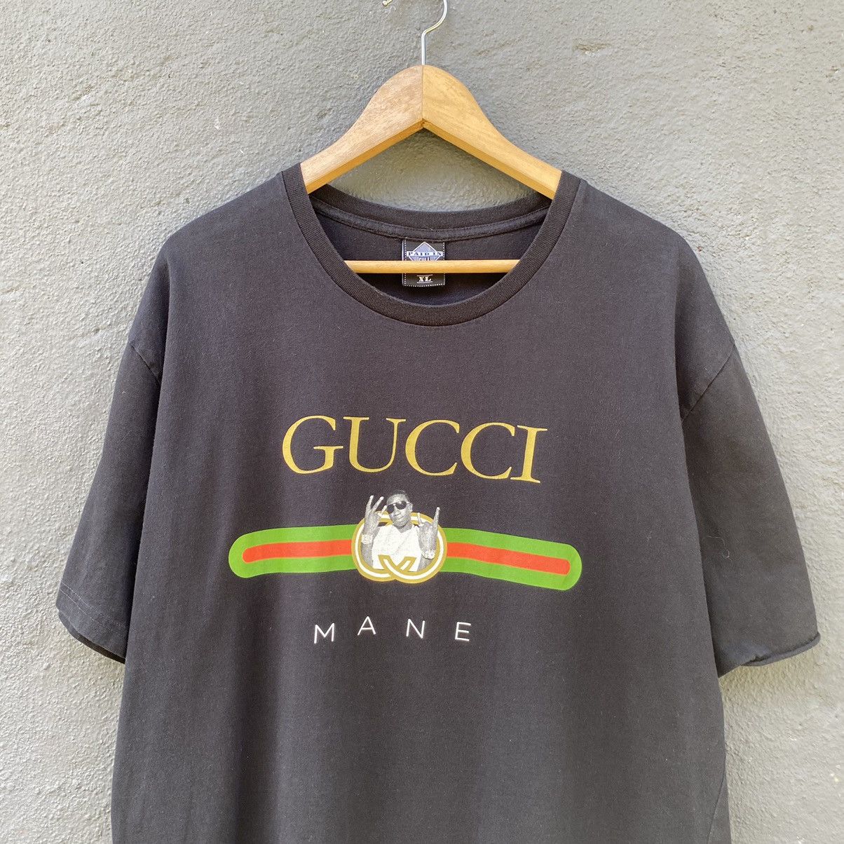 Rap Tees Faded Gucci Mane American Rapper ERD GRUNGE THRASHED TEE Size US XL / EU 56 / 4 - 2 Thumbnail