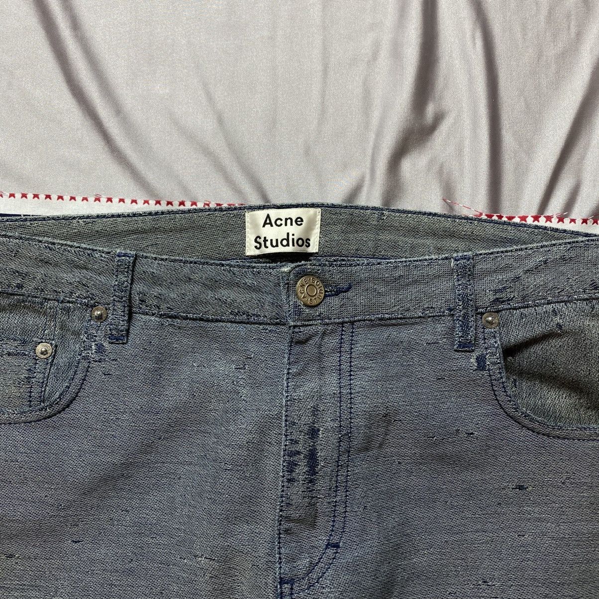 Acne Studios × Japanese Brand Rarest Ance Studios distressed inside out avant-garde jeans Size US 32 / EU 48 - 2 Thumbnail