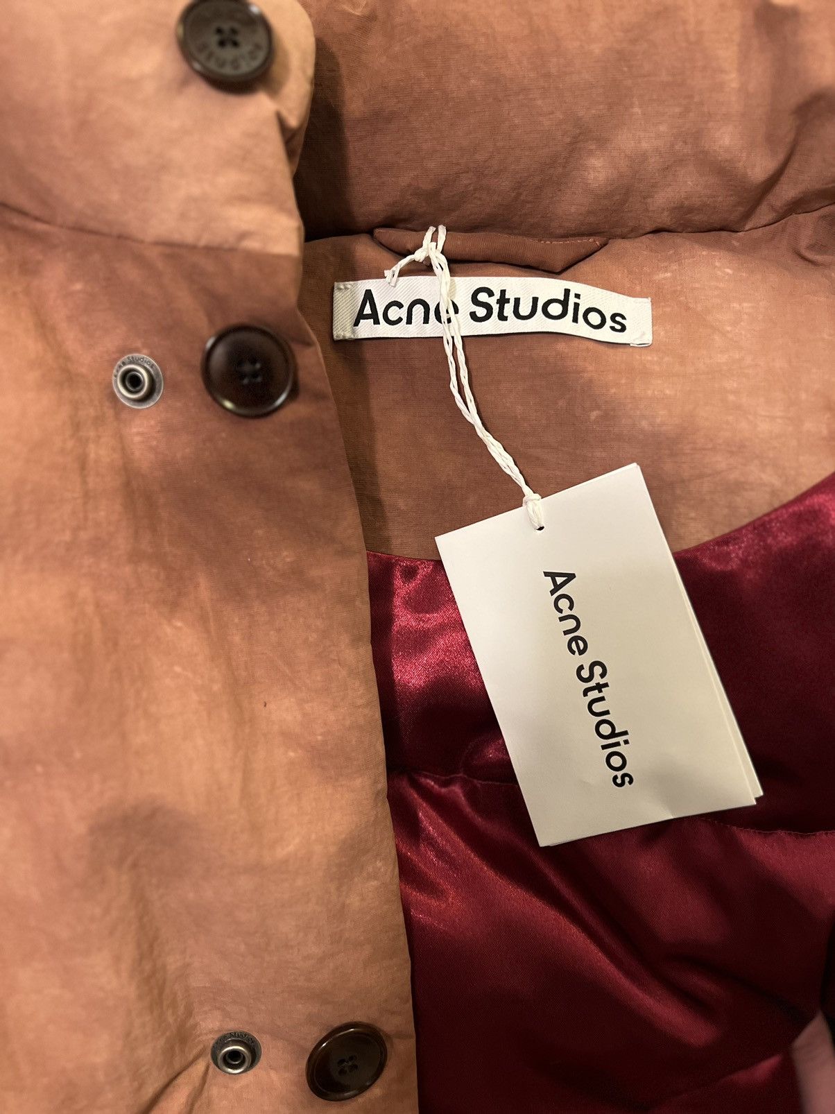 Acne Studios ACNE STUDIOS Red Garment-Dyed Down Coat Size US S / EU 44-46 / 1 - 3 Thumbnail