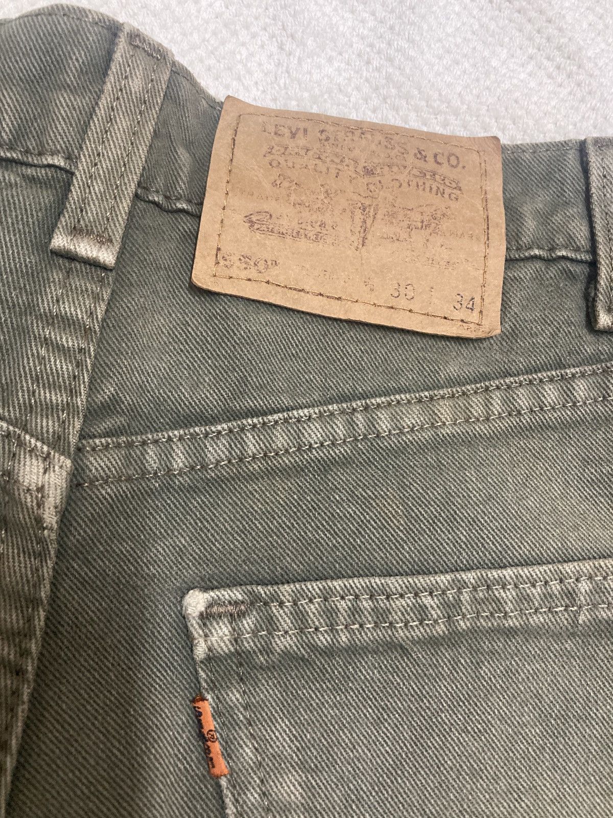 Levi's Vintage 90’s Levis 560 Orange Tab jeans Made in Guatemala Size US 33 - 21 Thumbnail