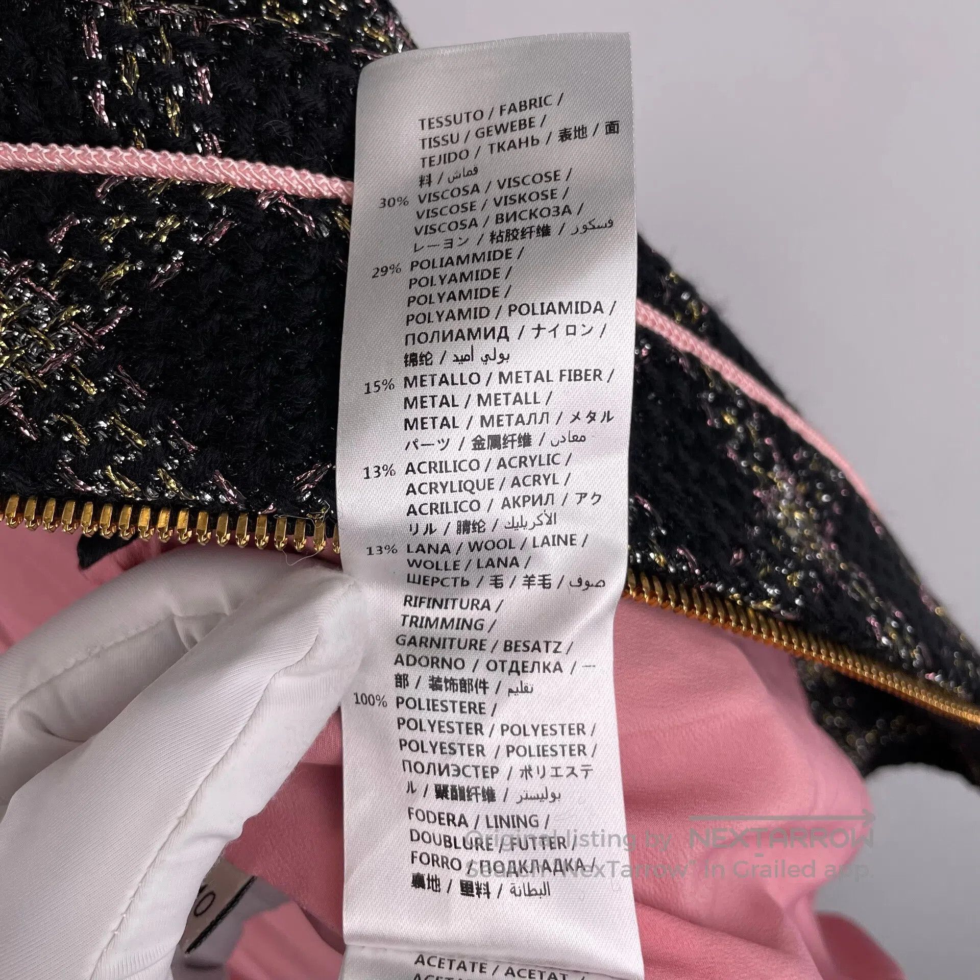 Gucci Guicci Gold and silver thread tweed lady's jacket small Xi Size S / US 4 / IT 40 - 7 Thumbnail