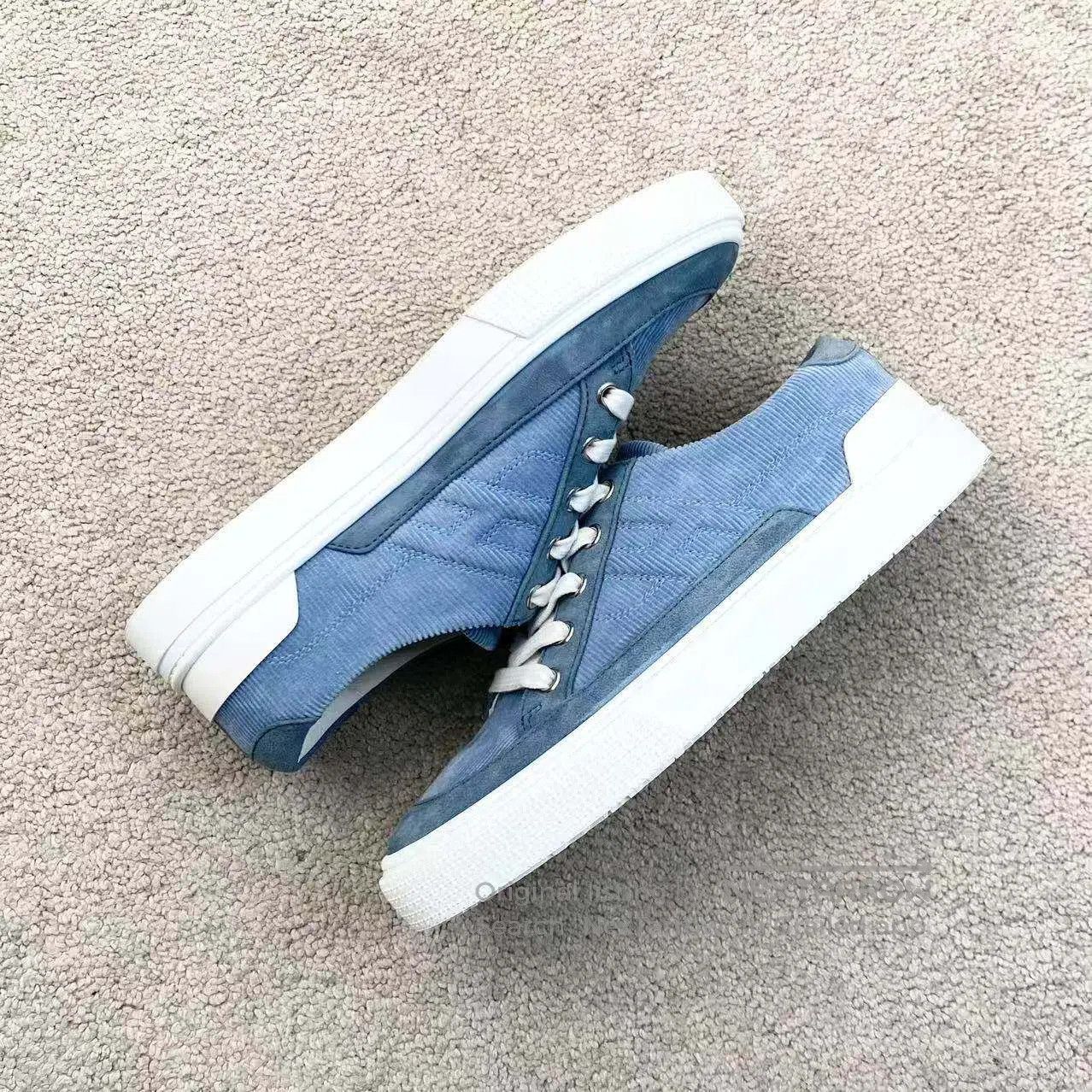 Hermes Hermes Ribbed suede panelled deep sneakers| Size US 5.5 / IT 35.5 - 4 Thumbnail