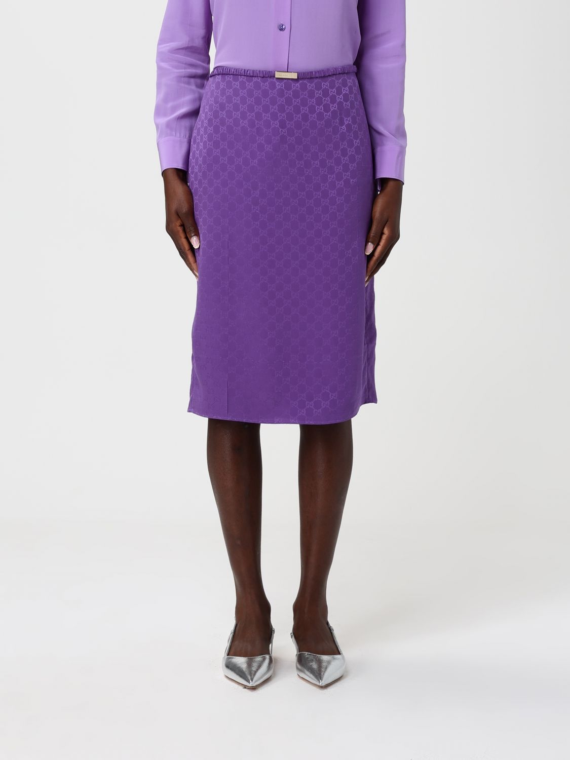 Gucci Gucci Skirt Woman Violet Size 28" / US 6 / IT 42 - 1 Thumbnail