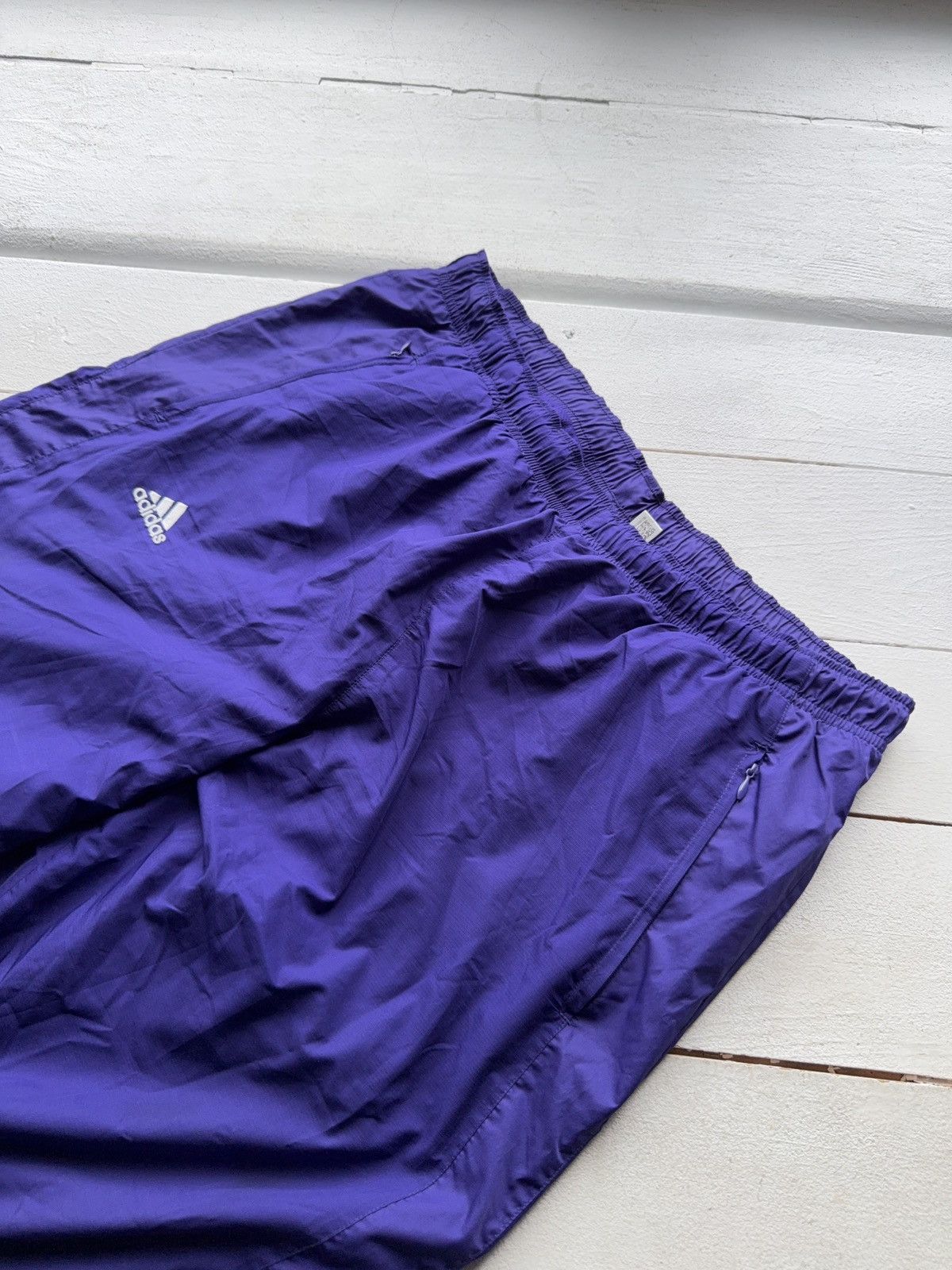 Adidas 00s Retro Adidas Purple Climalite Track Pants Y2K Sport Tech Size US 36 / EU 52 - 6 Thumbnail