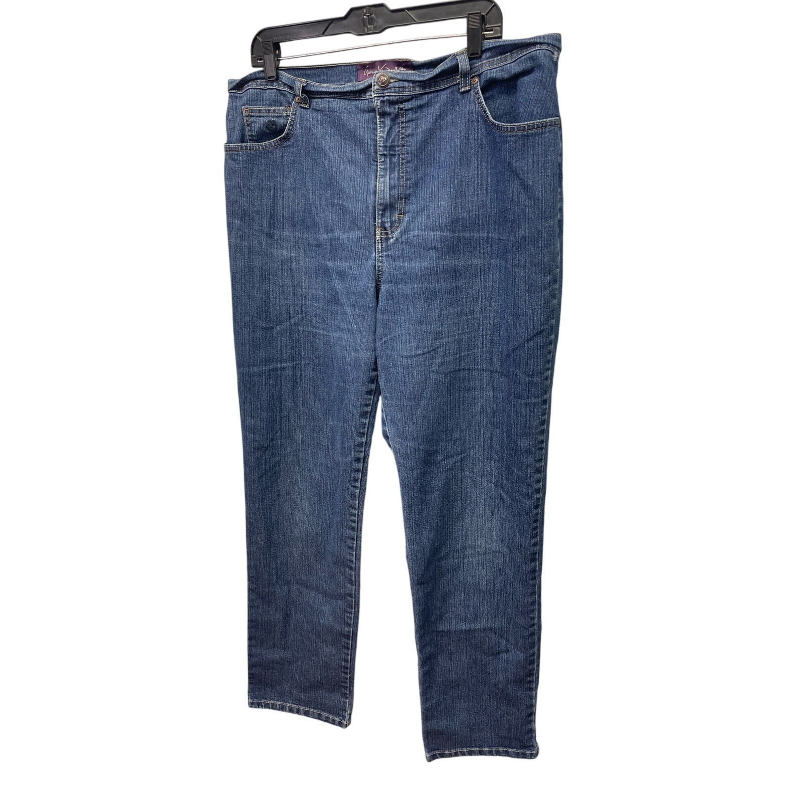 Gloria Vanderbilt Gloria Vanderbilt 18 Long Tapered Denim Blue Jeans 32 Inseam Size 40" / US 18 - 1 Thumbnail