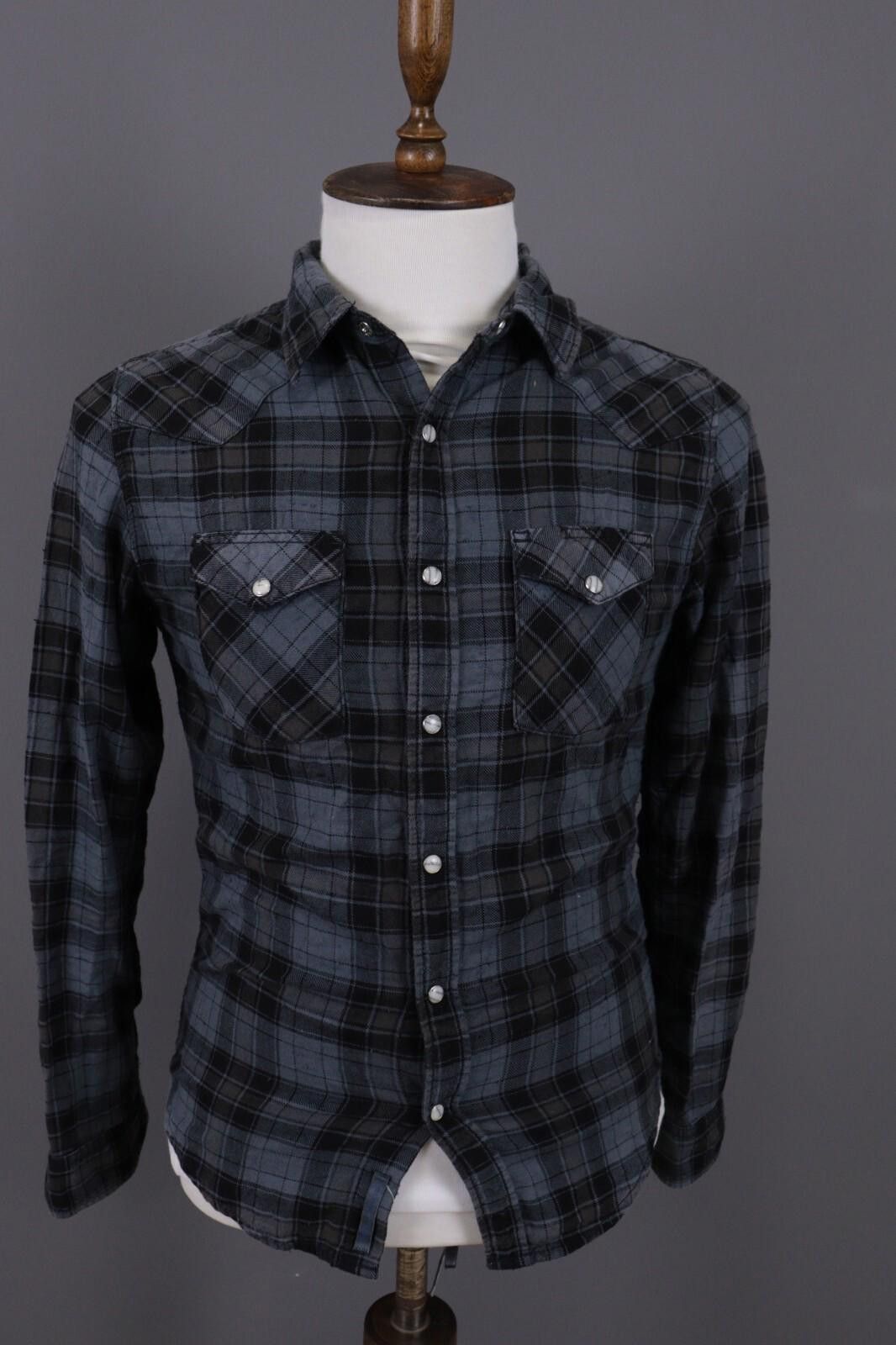 Edwin Edwin Blitz L/S Menphis Shirt Blue Check Shirt Size S Size US S / EU 44-46 / 1 - 1 Thumbnail