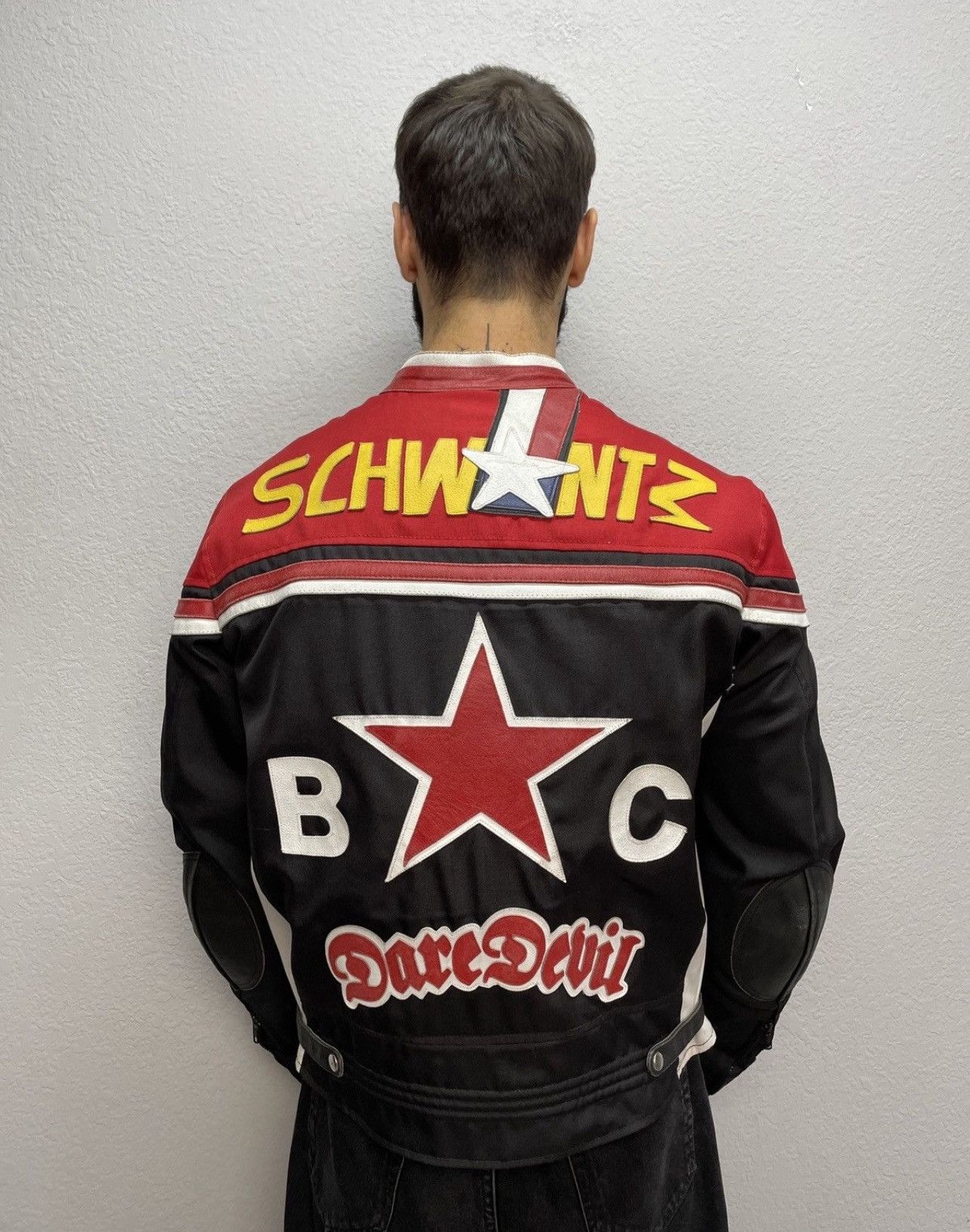 Racer Worldwide Harrison "Dark Devil" Racing Jacket - Nylon & Leather Hybrid Size US L / EU 52-54 / 3 - 1 Thumbnail