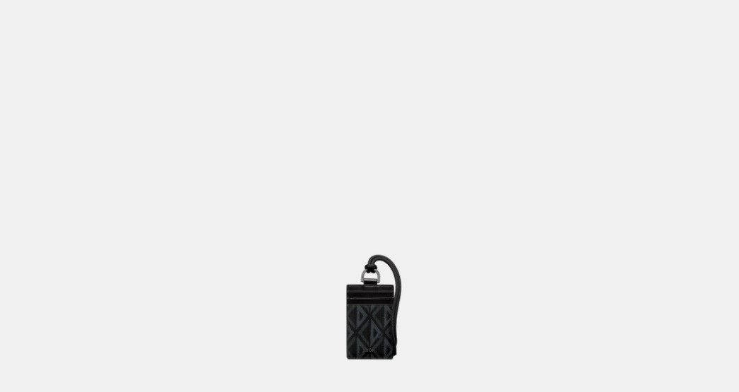 Dior o1w1db10325 2ESCH1 Size: OS / Vertical Card Holder in Black Size ONE SIZE - 1 Thumbnail
