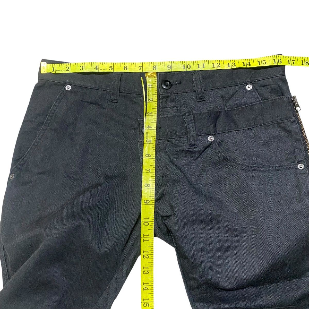 PPFM PPFM Asymmetrical Layered Cropped Pants Size US 32 / EU 48 - 16 Thumbnail