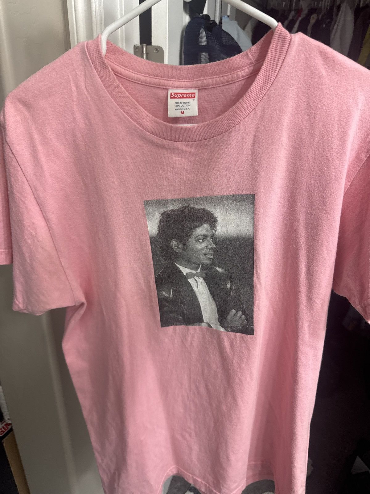 Supreme Supreme Michael Jackson Tee Bright Coral | Grailed