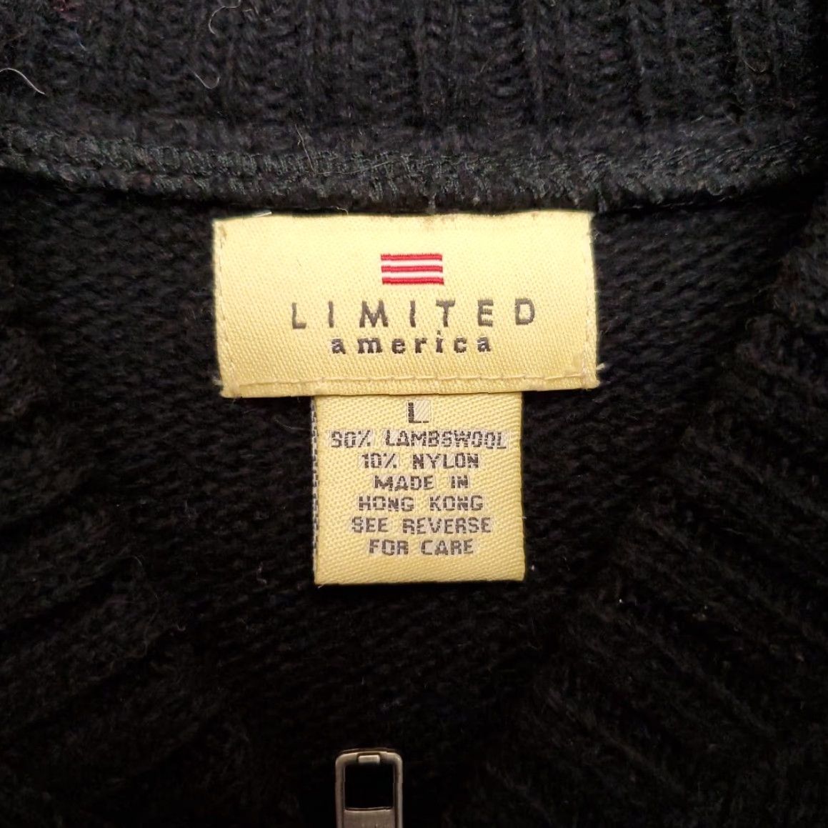 Vintage VINTAGE Limited America Wool Sweater Womens Large Black 90% Lambswool Fair Isle Nordic Geometric Size L / US 10 / IT 46 - 6 Thumbnail