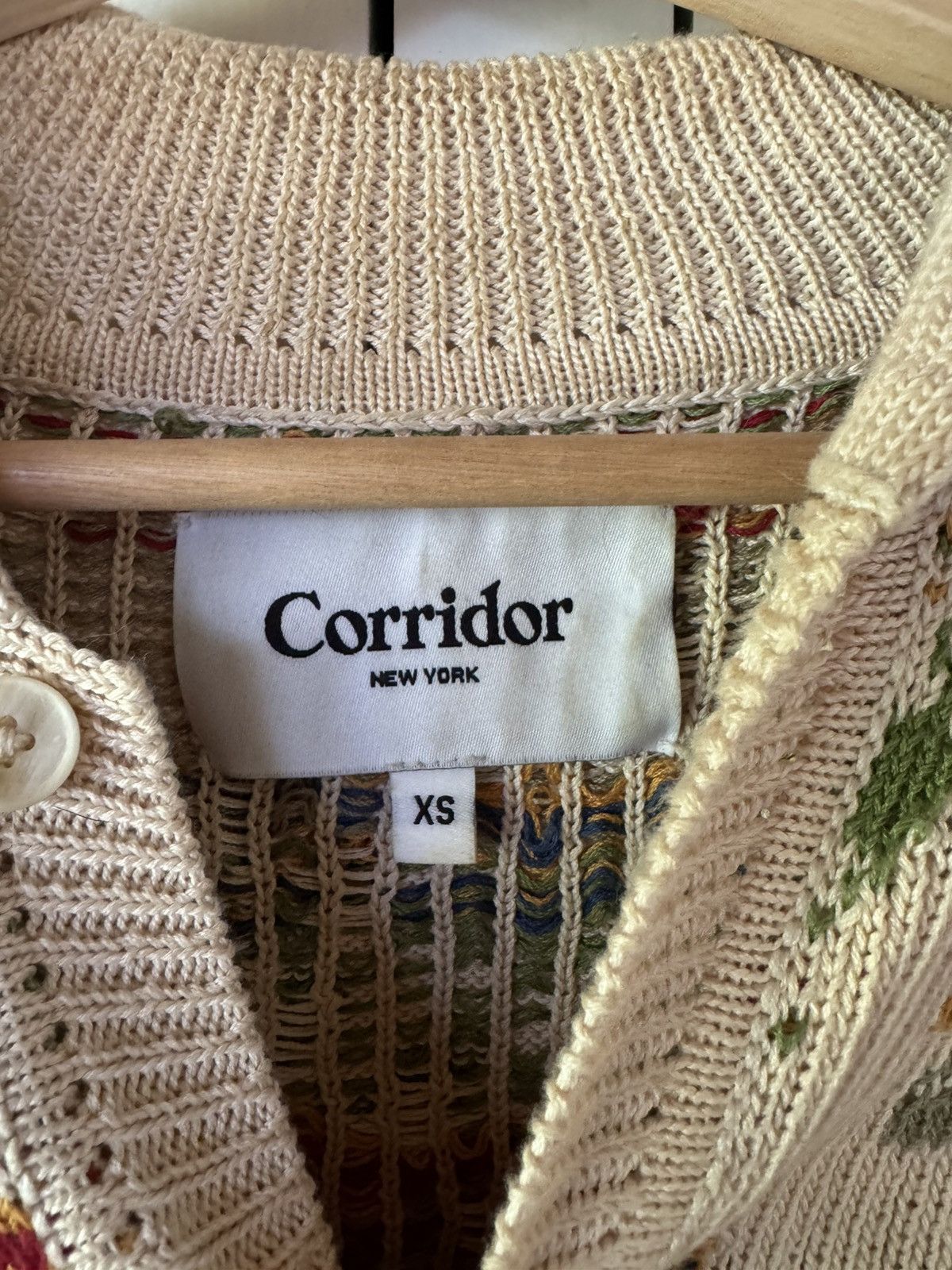 Corridor Corridor Floral Knit Polo Size US XS / EU 42 / 0 - 3 Thumbnail