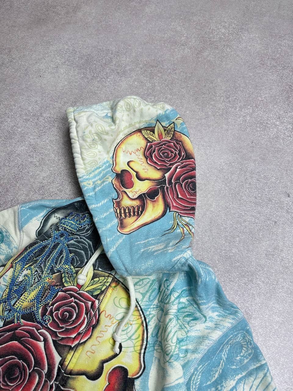 Christian Audigier VINTAGE ED HARDY Y2K CHRISTIAN AUDIGIER RARE HOODIE M Size M / US 6-8 / IT 42-44 - 4 Thumbnail