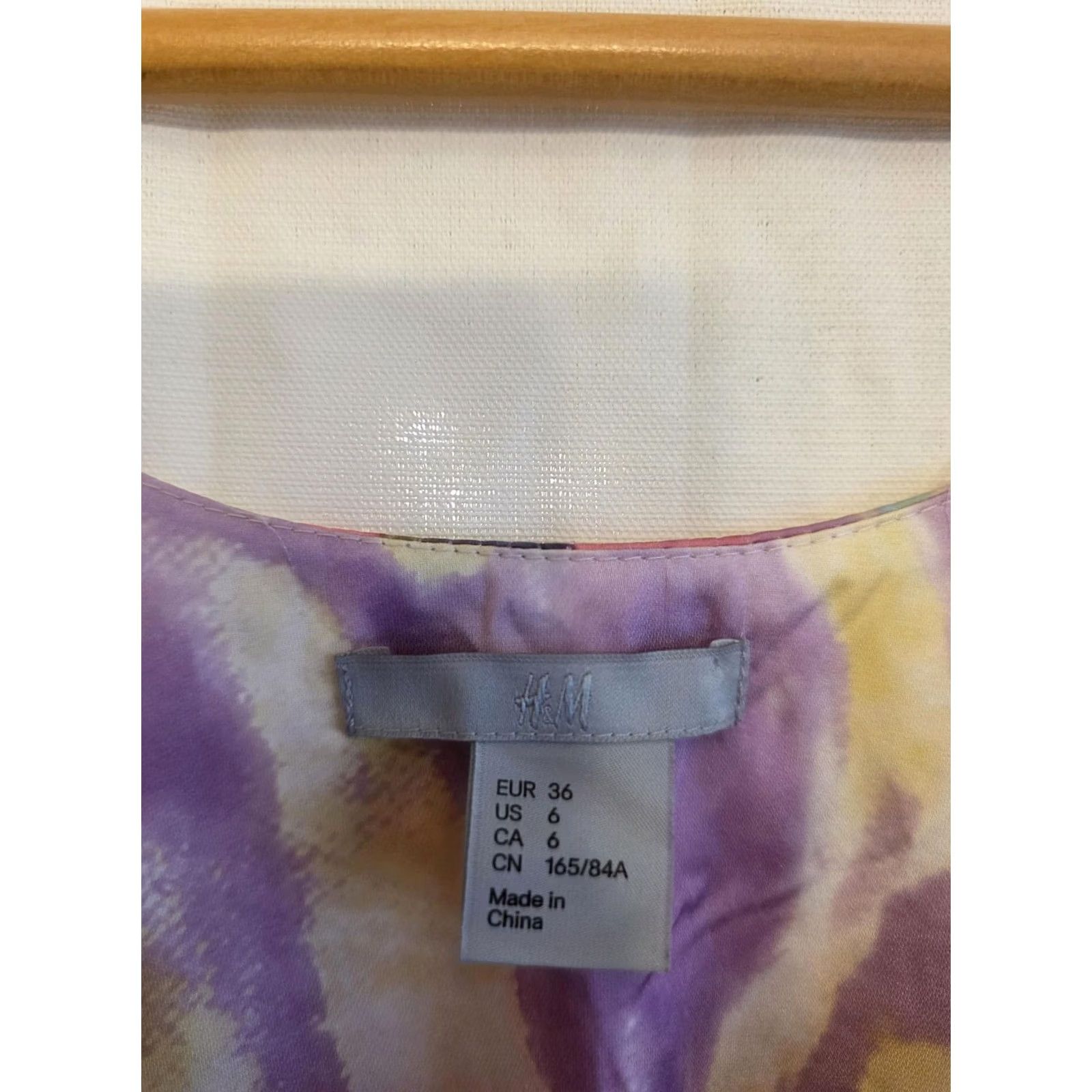 H&M H&M Dress Womens 6 Multicolor Floral Chiffon Bubble Hem Sleeveless Coquette Casual Party/Cocktail Knee Length Womens Size M / US 6-8 / IT 42-44 - 2 Thumbnail