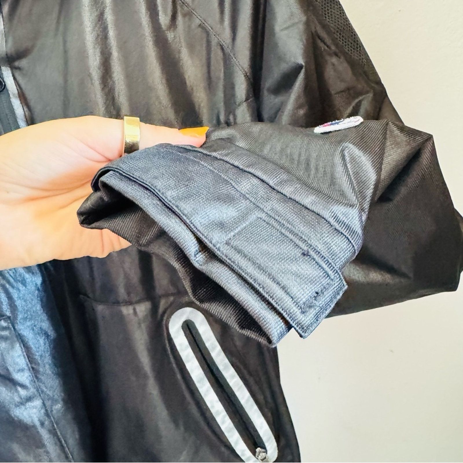 Champion CHAMPION Luxe Black Half Zip Pocket Windbreaker Track Jacket Size US S / EU 44-46 / 1 - 8 Thumbnail