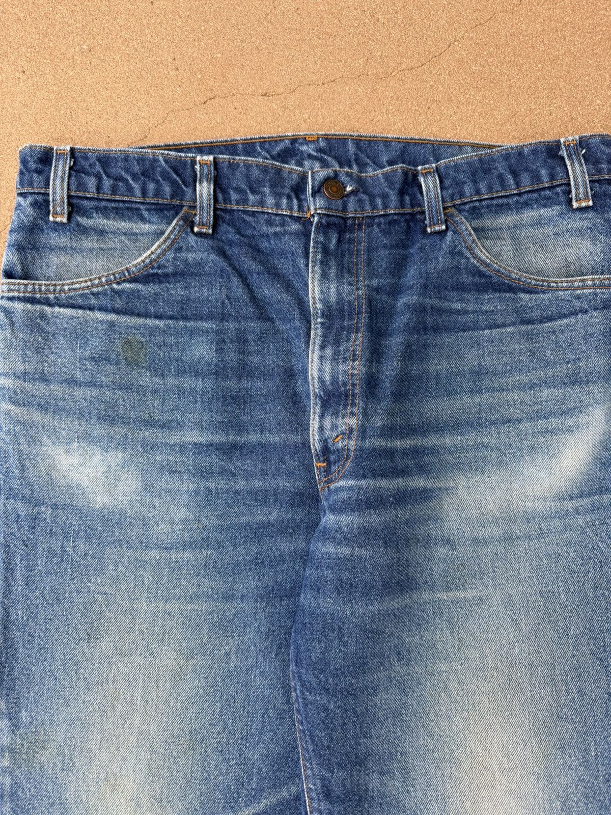 Vtg 80’s Levi’s 646 Orange Tab Bellbottom Flare Jeans 37x29