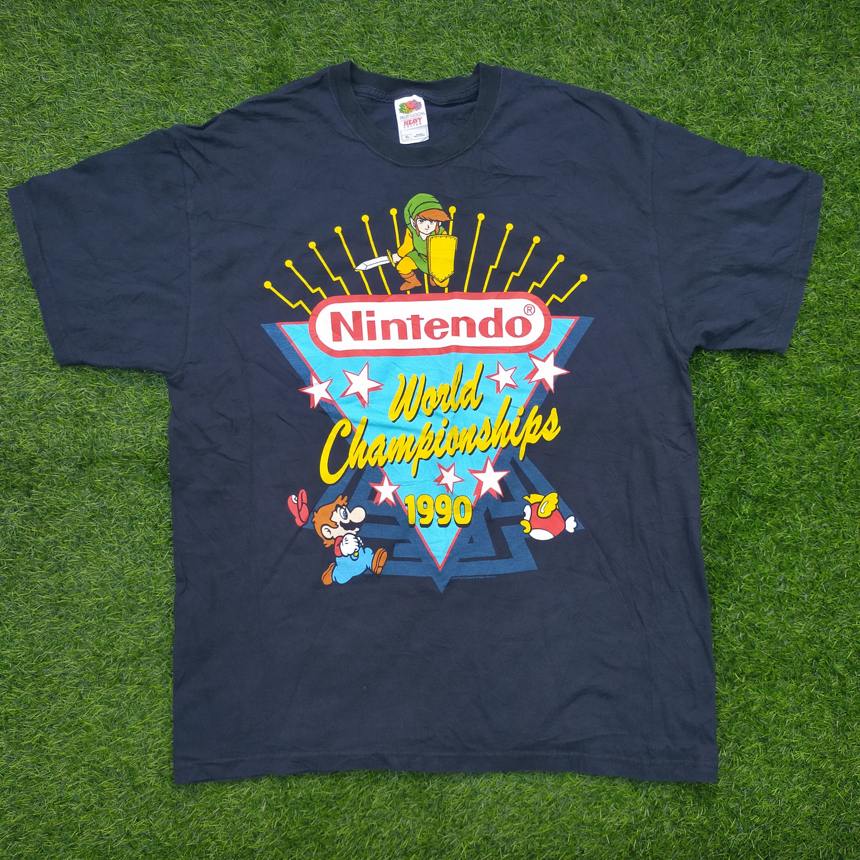 Fruit Of The Loom × Nintendo × Vintage Vintage 2002 Nintendo World Championships 1990 Size US XL / EU 56 / 4 - 1 Thumbnail