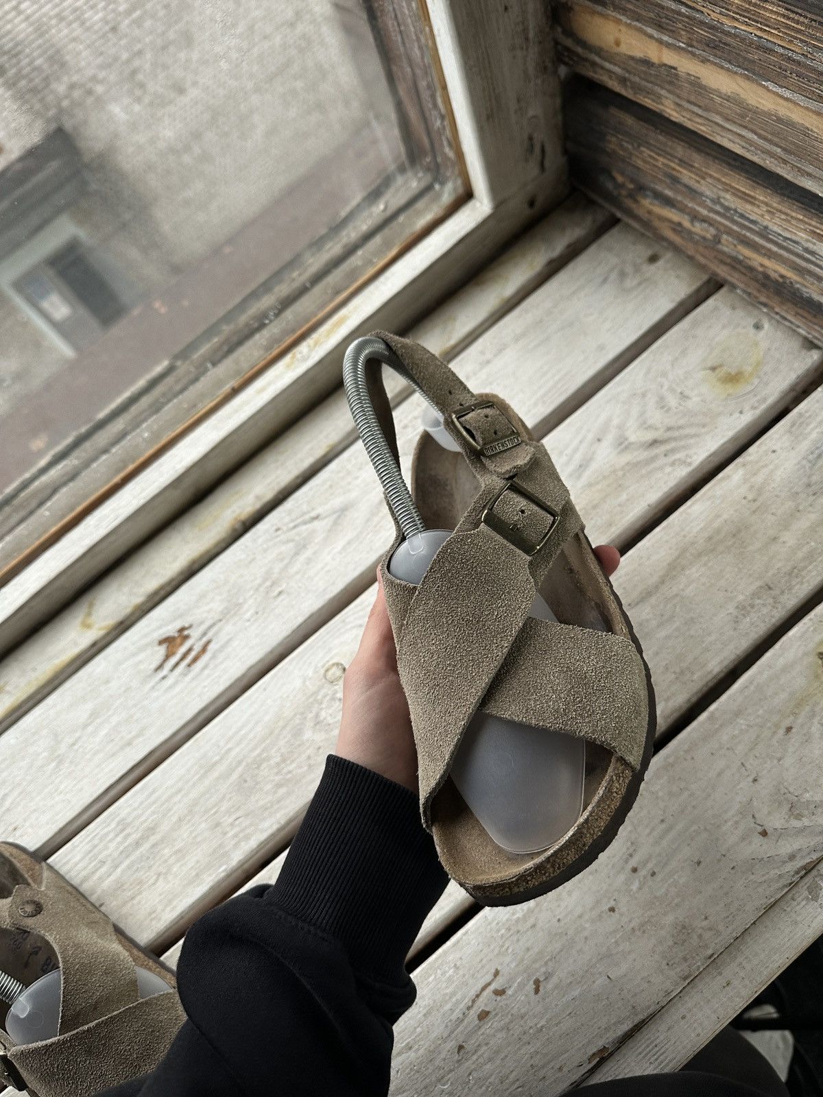 Birkenstock VNTG🚨 BIRKENSTOCK LUXURY Y2K RARE WOMEN SLIDES Size US 10 / IT 40 - 10 Thumbnail