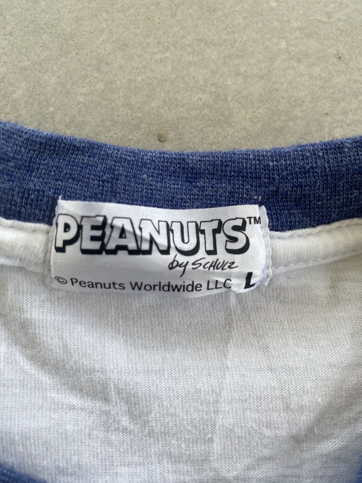 Peanuts × Vintage VINTAGE SNOOPY PEANUTS ROCK ON RAGLAN TEE Size US L / EU 52-54 / 3 - 3 Thumbnail