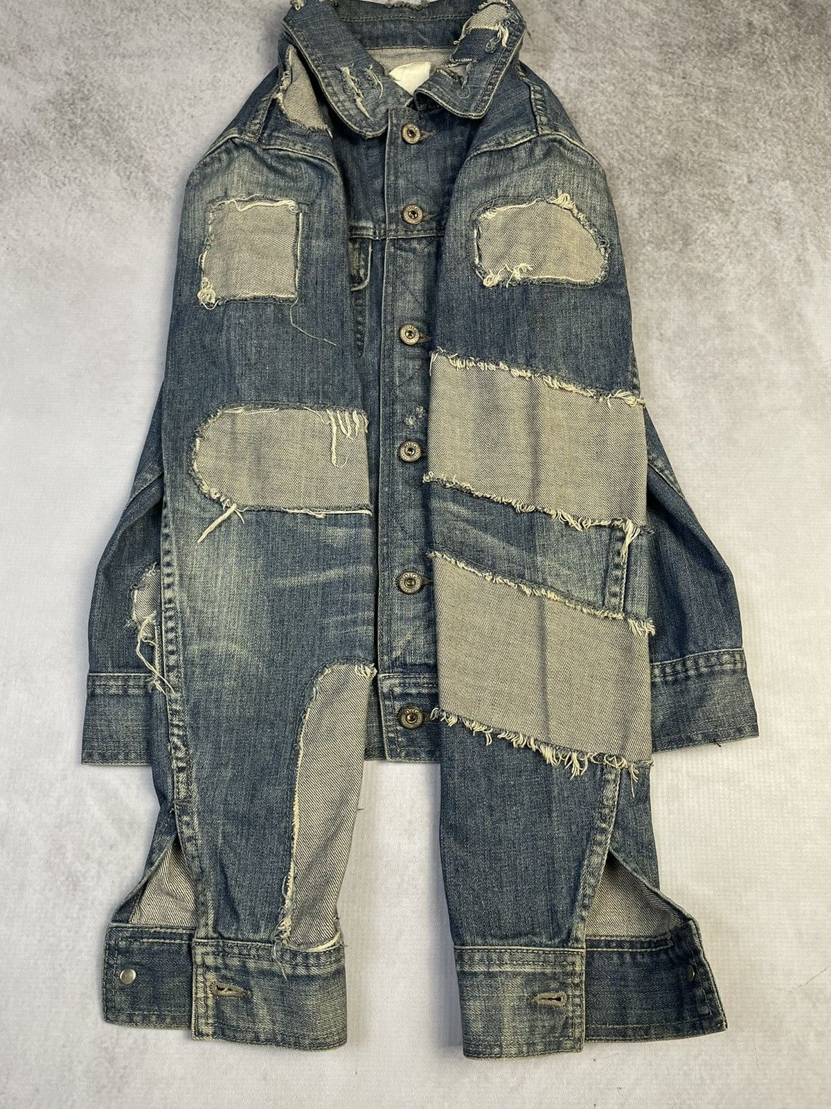 Dolce & Gabbana AW04 Dolce & Gabbana Artisanal Patchwork Denim Jacket Size US M / EU 48-50 / 2 - 4 Thumbnail