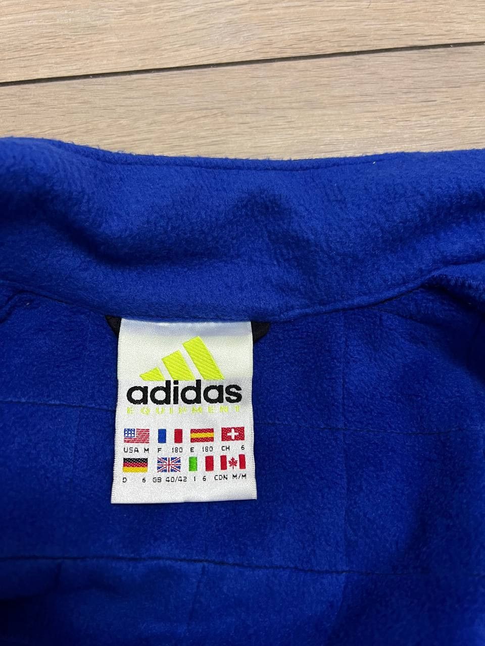 Adidas Adidas Equipment Vintage Fleece Jacket Full Zip Jacket sz M Size US M / EU 48-50 / 2 - 4 Thumbnail