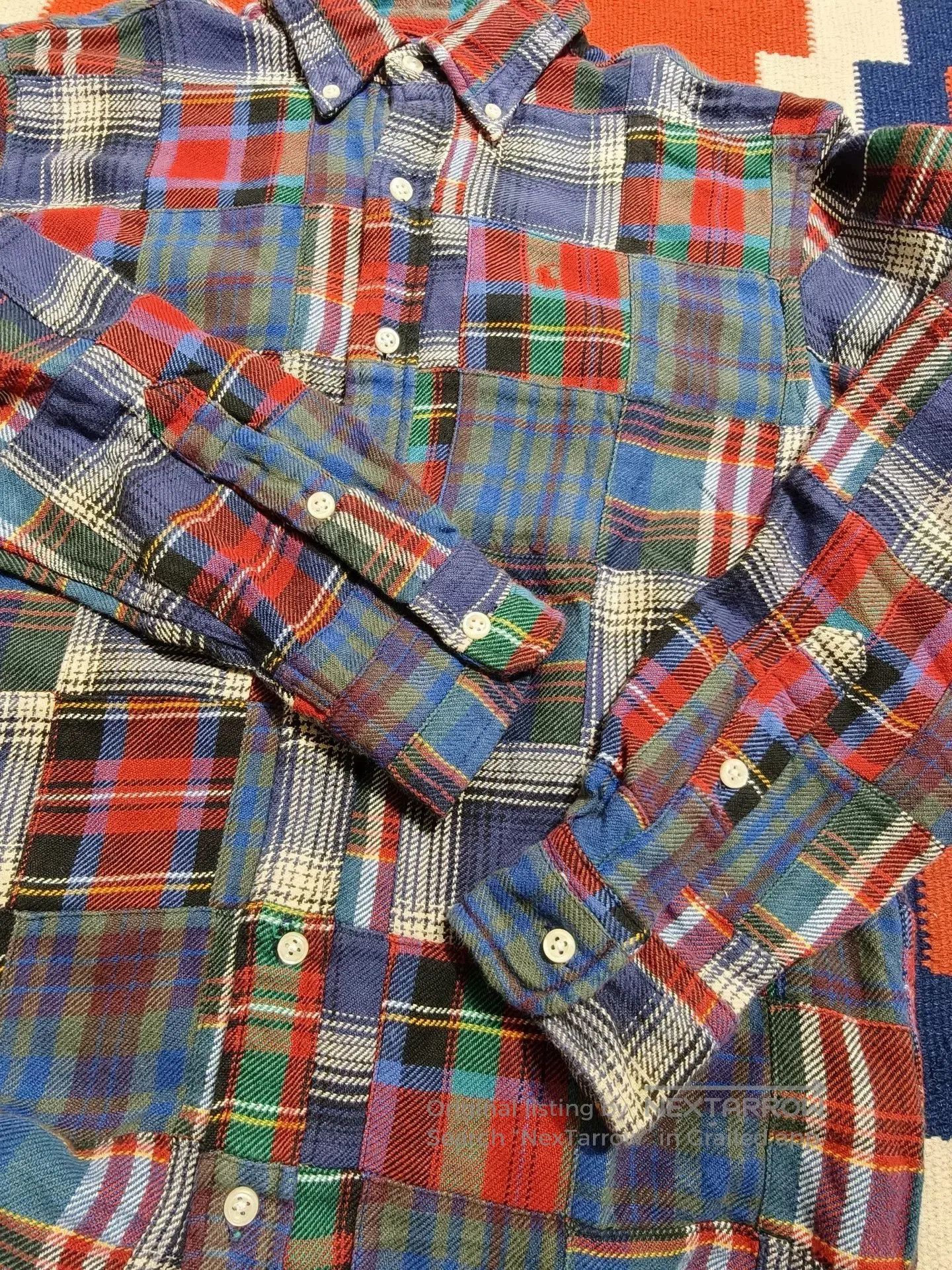Polo Ralph Lauren Ralph Lauren Vintage Flannel Patchwork Shirt. Size M / US 6-8 / IT 42-44 - 6 Thumbnail