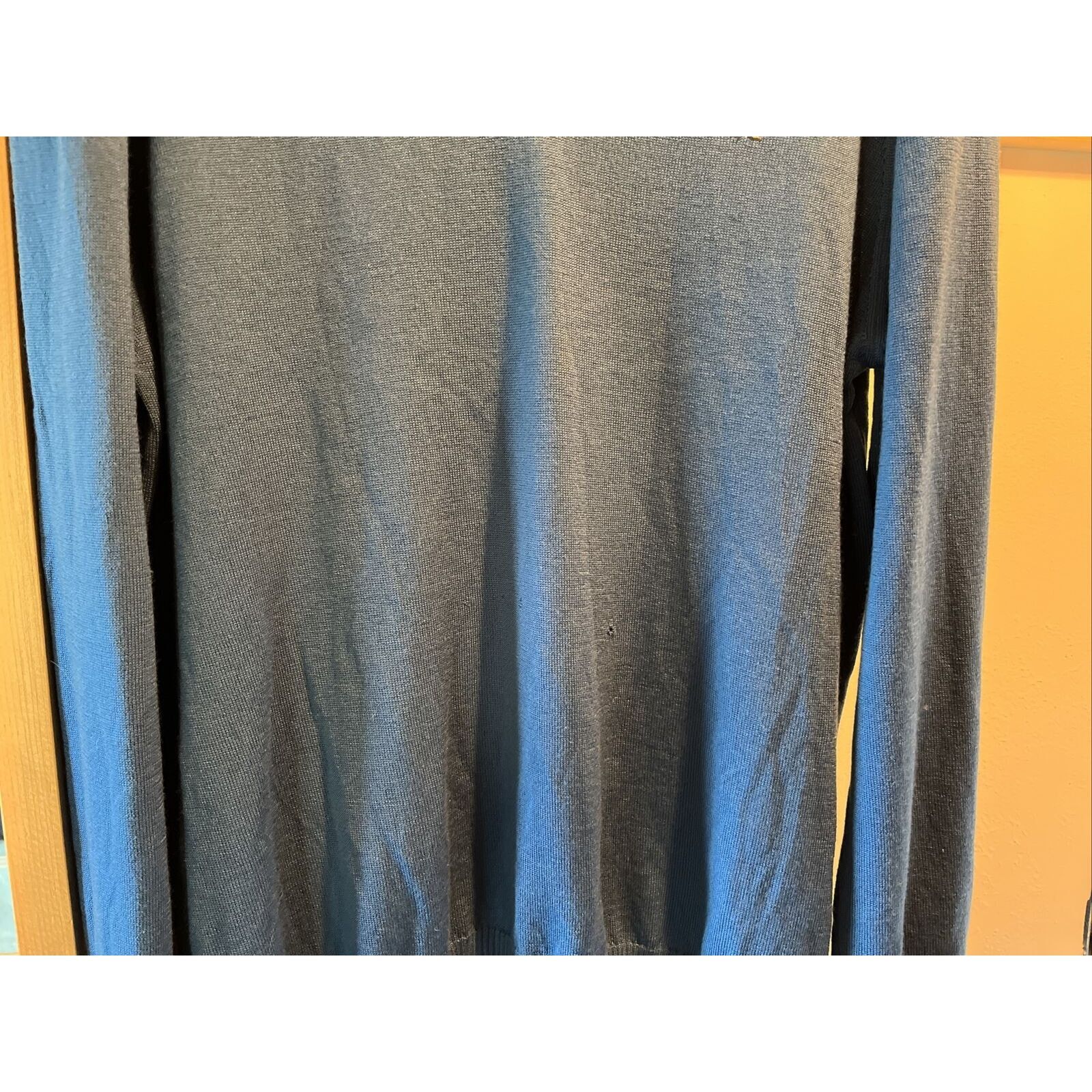 J.Lindeberg J. Lindberg Mens XL Blue Merino Wool V-neck Pullover Sweater Size US XL / EU 56 / 4 - 7 Thumbnail