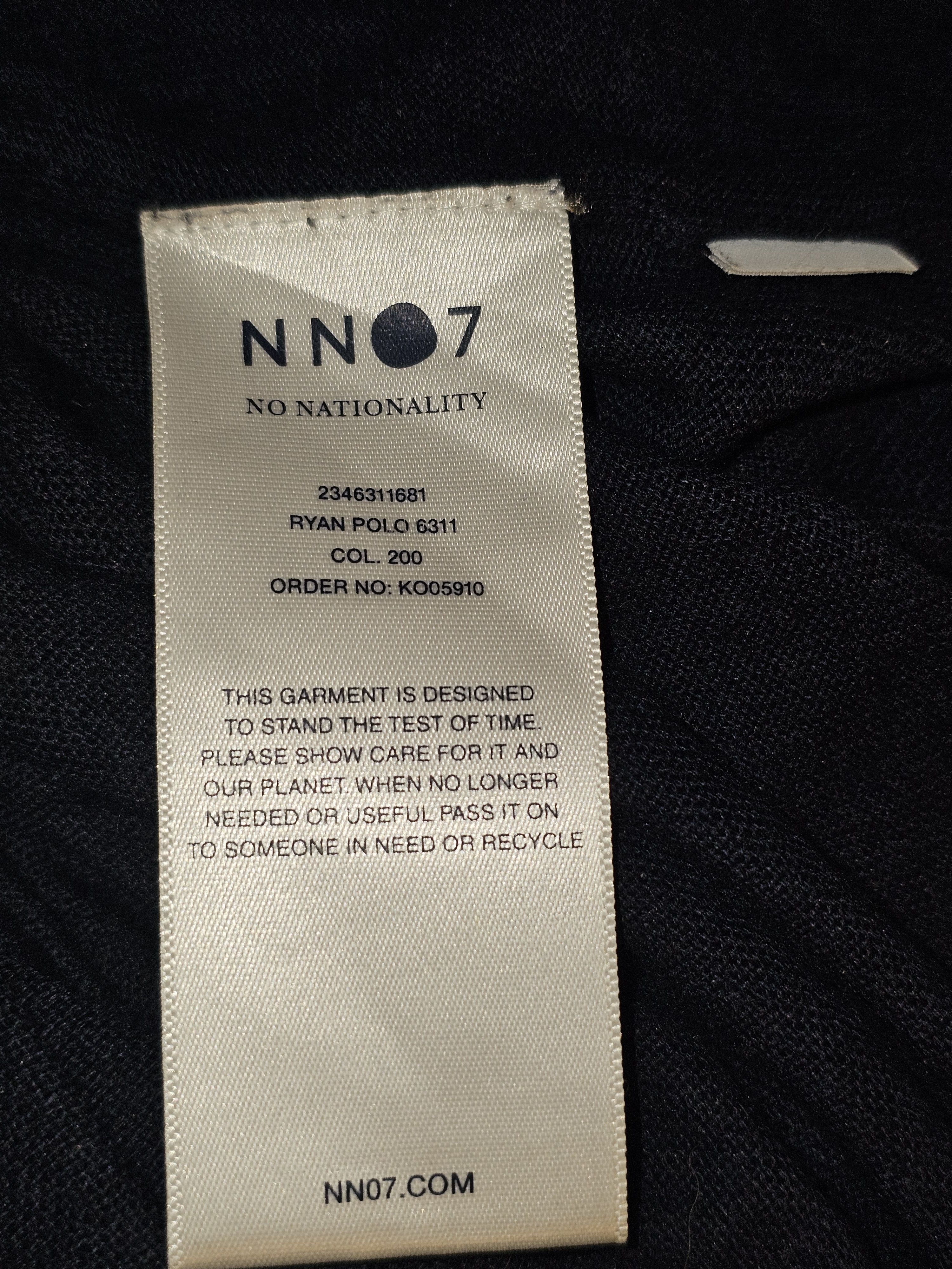 NN07 NN07 Ryan Cotton Linen Johnny Collar Polo (MSRP $185) Size US L / EU 52-54 / 3 - 4 Thumbnail