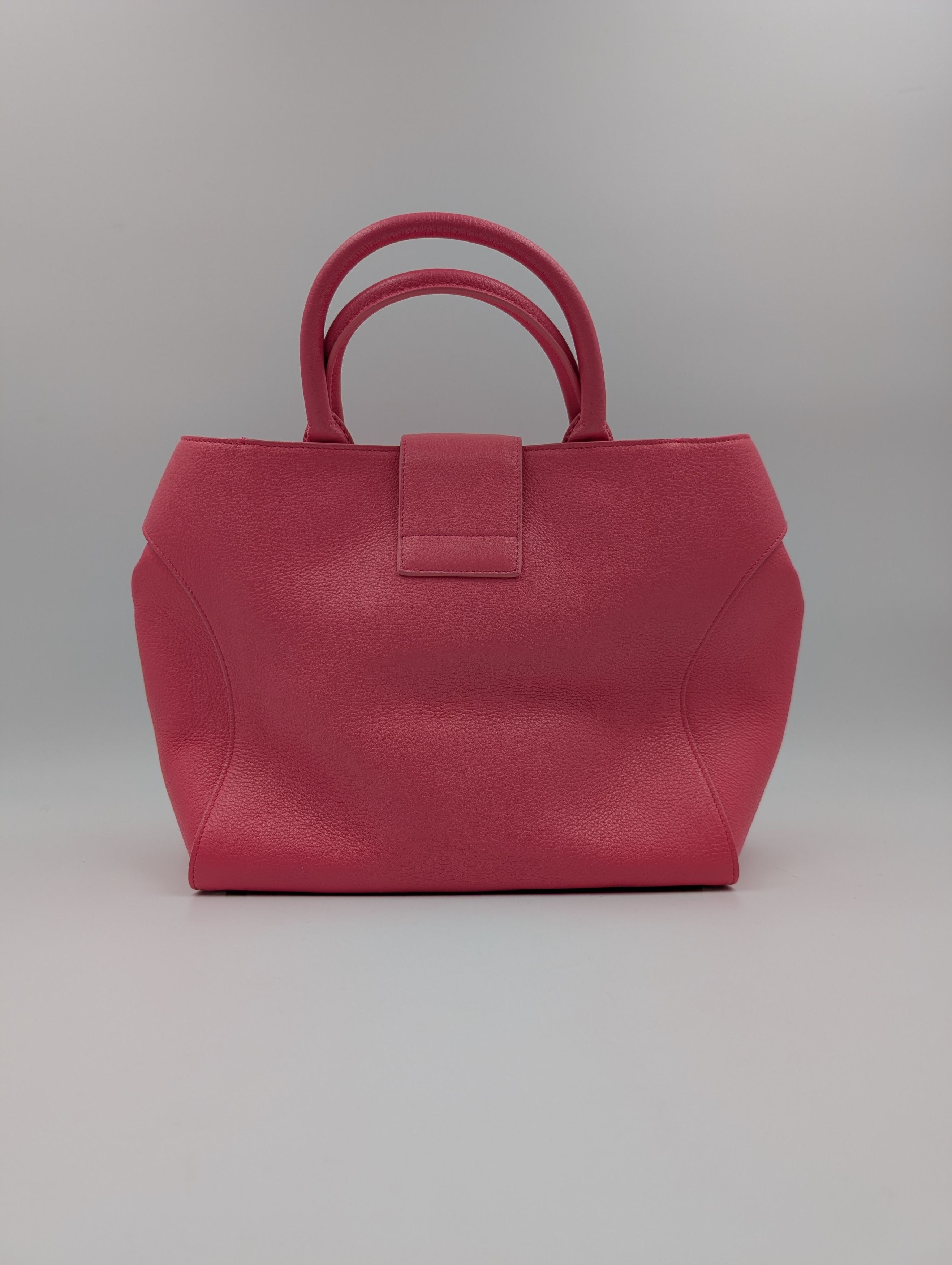 Roger Vivier Pink Grained Leather Cabas Pilgrim De Jour Satchel Size ONE SIZE - 2 Thumbnail