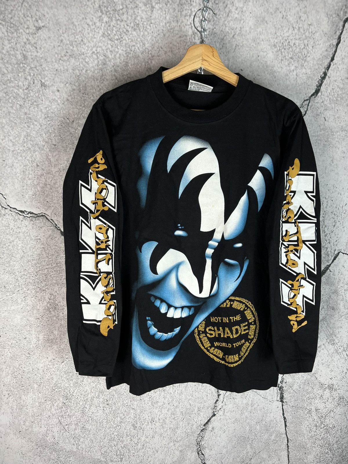 Band Tees × KISS × Vintage Vintage Kiss Hot In The Shade World Tour long sleeve Size US M / EU 48-50 / 2 - 1 Thumbnail