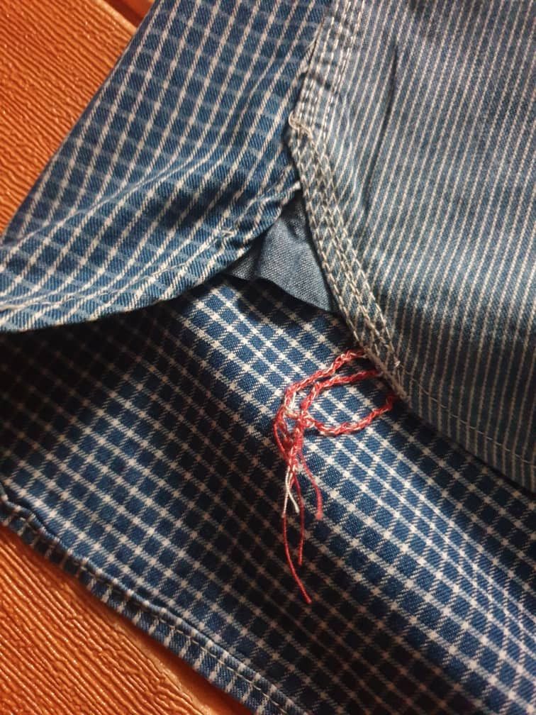 Japanese Brand 💥Blue trick okayama Japanese Chambray Shirt Size US M / EU 48-50 / 2 - 5 Thumbnail