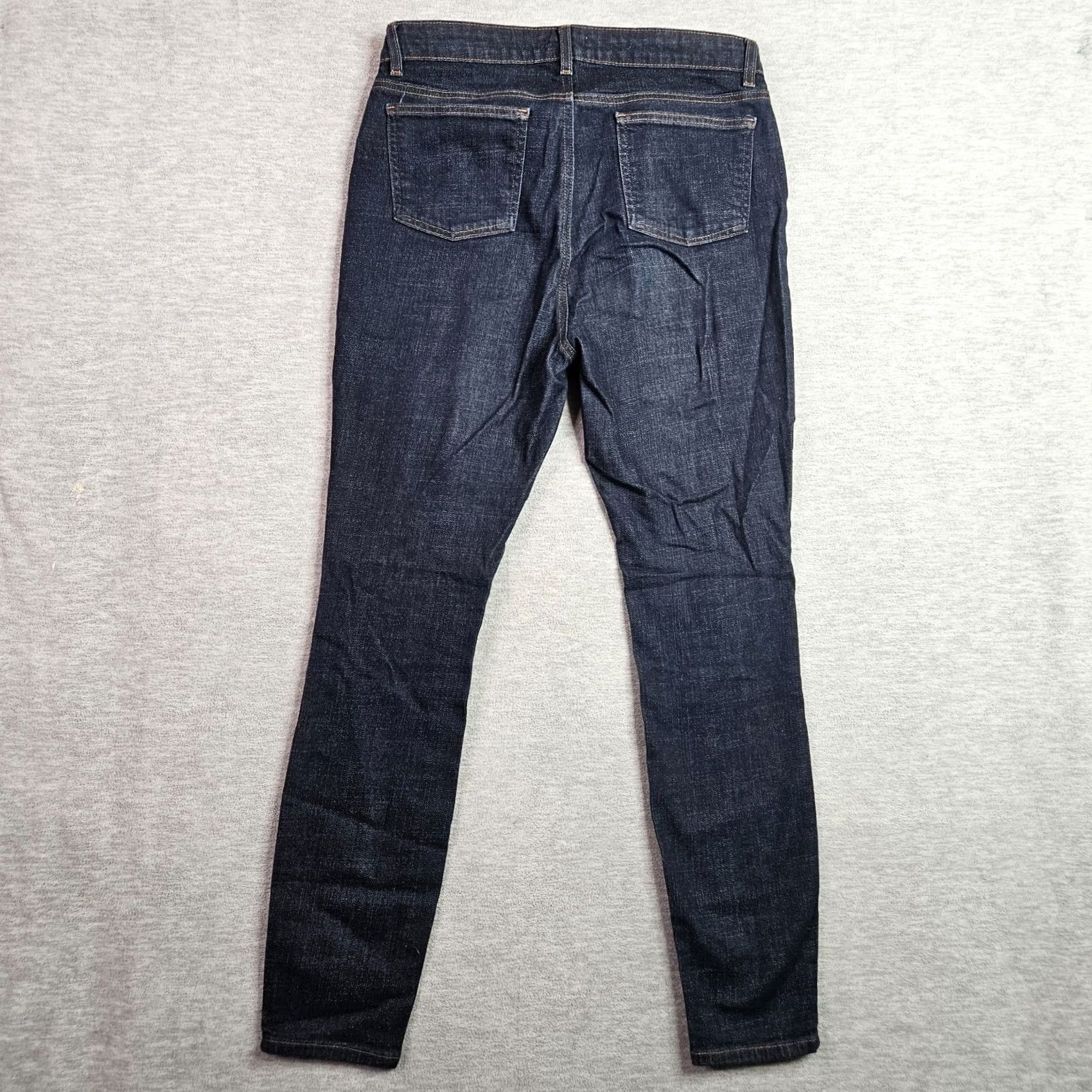 Eileen Fisher Eileen Fisher Women’s Slim Straight Jeans Dark Wash Mid Rise Size 8 Blue Cotton Size 30" / US 8 / IT 44 - 2 Thumbnail