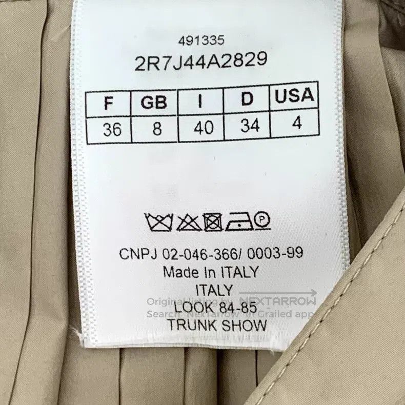 Dior Dior Khaki pleated skirt Size 24" / US 00 / IT 34 - 6 Thumbnail