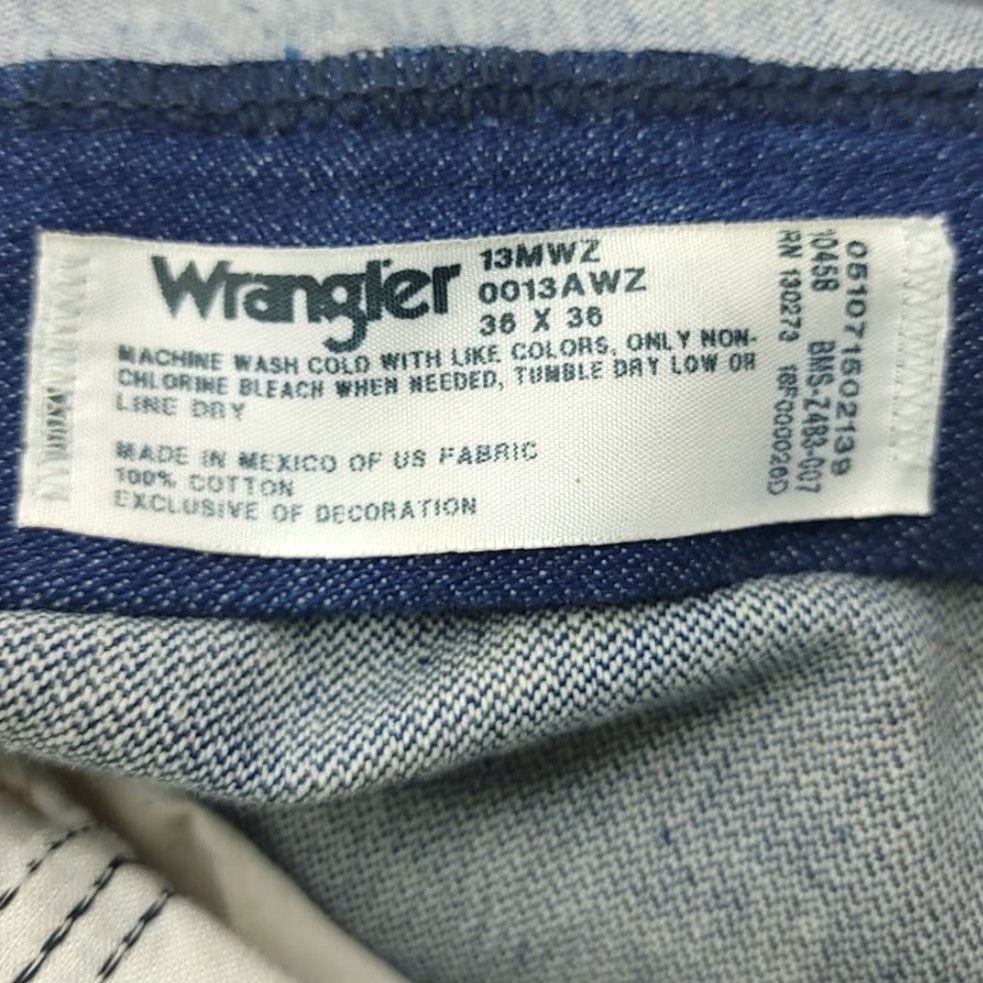 Wrangler VINTAGE Wrangler Western Cowboy Cut Jeans Mens Size 36x36 Y2K 13MWZ Bootcut 2006 Blue Denim Cotton 36 Mens Cowboy Western Jeans Size US 36 / EU 52 - 7 Thumbnail