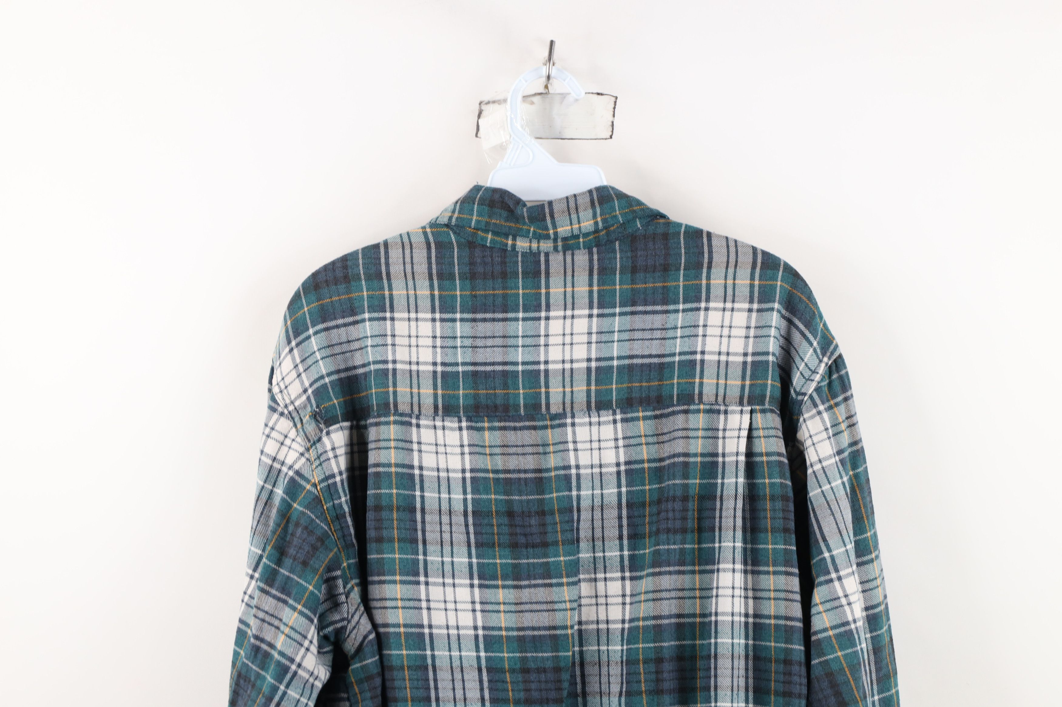 Vintage Vintage 90s Streetwear Lined Flannel Button Shirt Jacket Jac Size US L / EU 52-54 / 3 - 12 Thumbnail