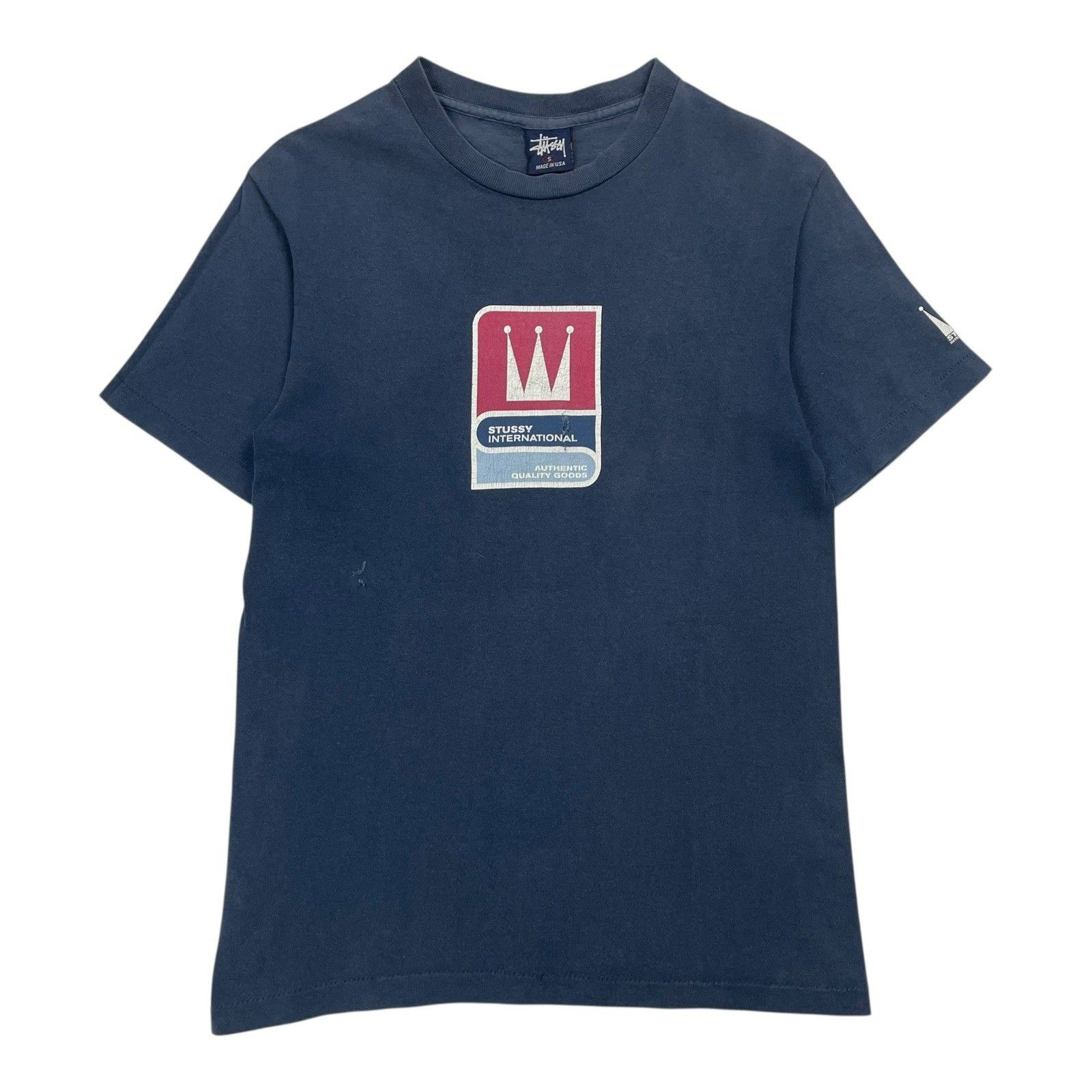 Stussy Vintage Stussy Crown T Shirt Spell Out Logo Women's Small S Size S / US 4 / IT 40 - 1 Thumbnail