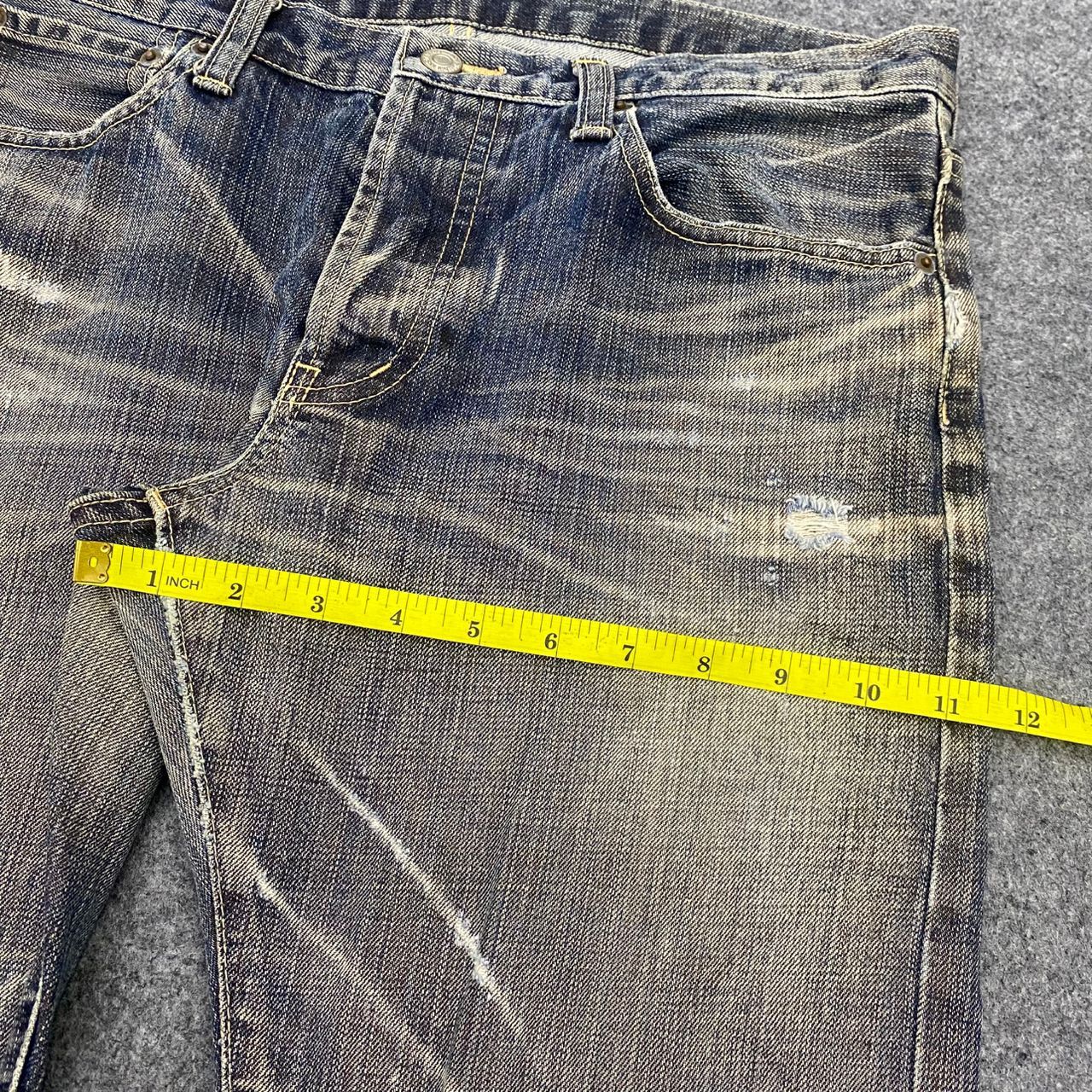 If Six Was Nine 💥Best Offer💥Vintage Takeo Kikuchi Distressed Denim Size US 33 - 5 Thumbnail