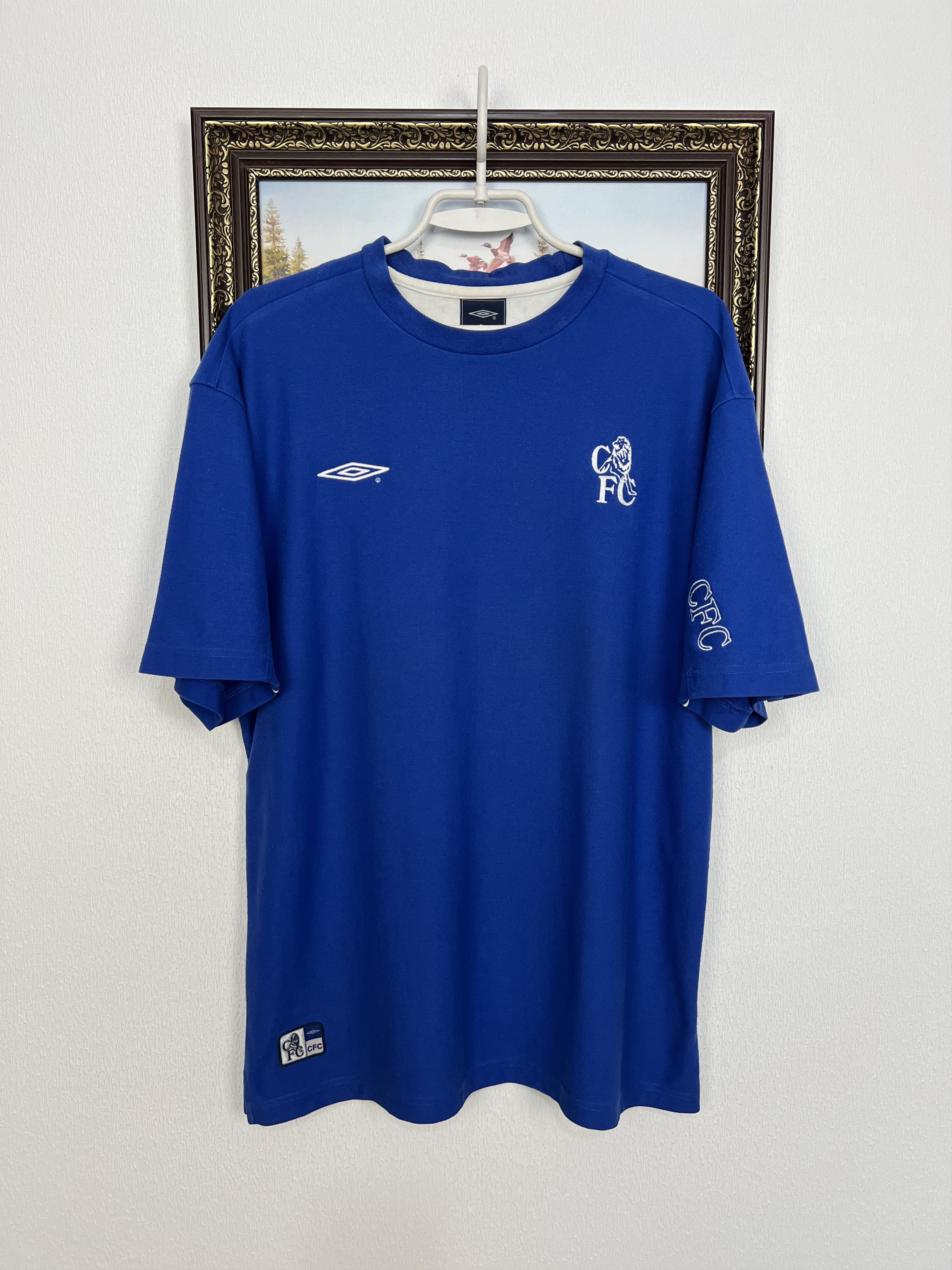Umbro Vintage Chelsea Football Train Shirt Jersey Trikot Rare Size US XL / EU 56 / 4 - 1 Thumbnail