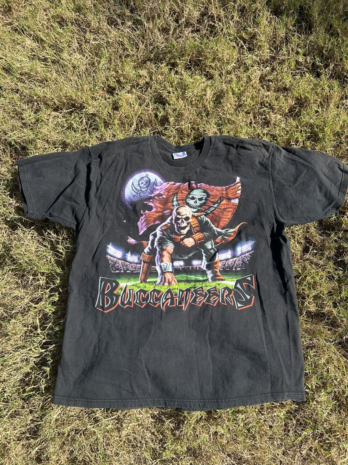 Rare Vtg Tampa Bay Buccaneers NFL Sports Liquid Blue