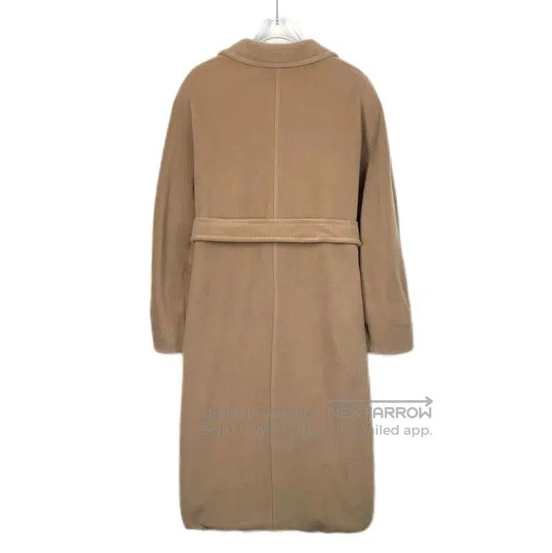 Max Mara MaxMara Brown Wool Double-Breasted Coat . Size XS / US 0-2 / IT 36-38 - 2 Thumbnail
