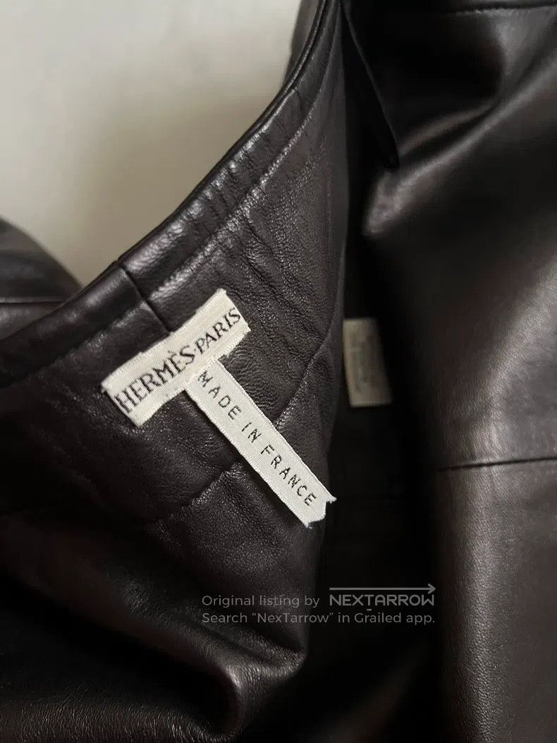 Hermes Hermes Showcase Leather Skirt Size XS / US 0-2 / IT 36-38 - 7 Thumbnail